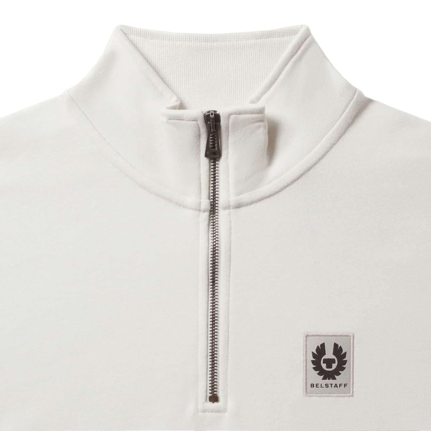 BELSTAFF COTTON FLEECE QUARTER ZIP SWEATSHIRT - Image 2