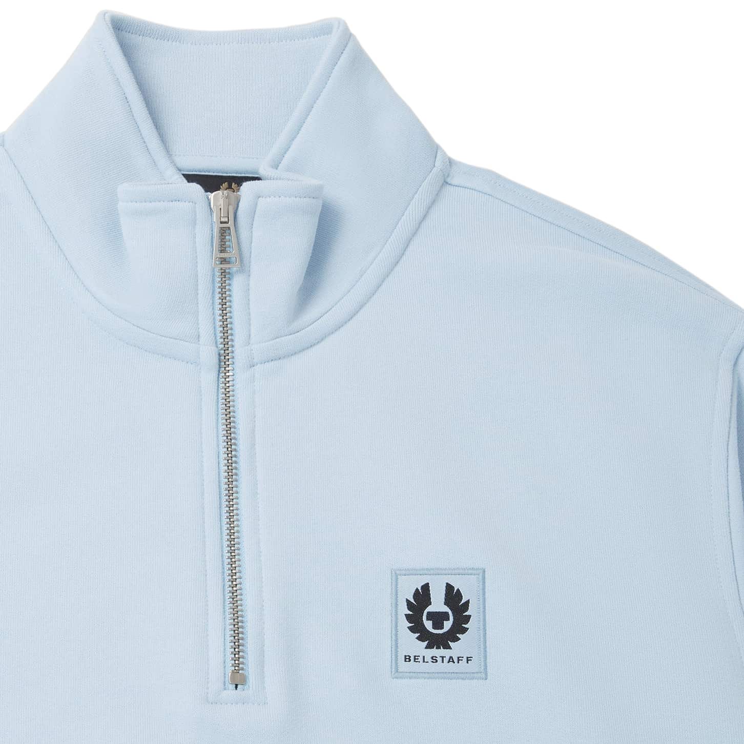 BELSTAFF COTTON FLEECE QUARTER ZIP SWEATSHIRT - Image 2