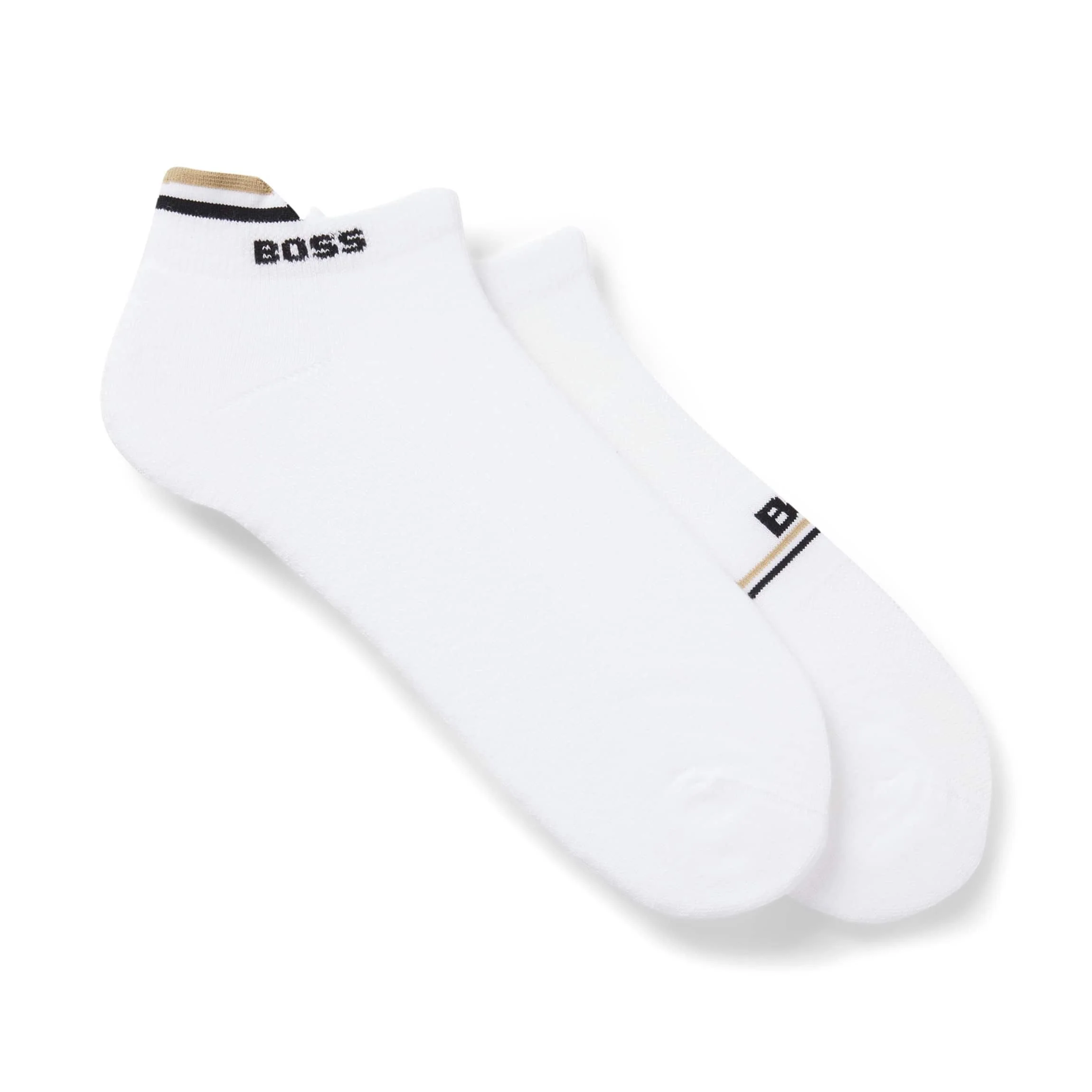 BOSS 2 PACK LOGO ANKLE-LENGTH SOCKS