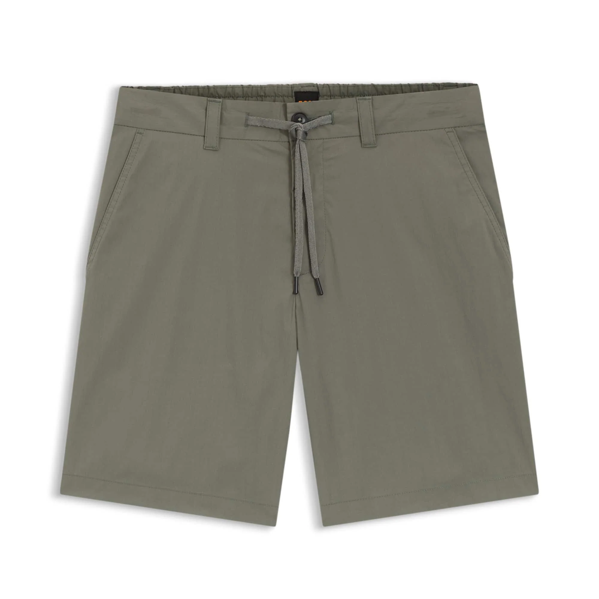 BOSS COTTON-BLEND POPLIN STRAIGHT-FIT CHINO SHORTS