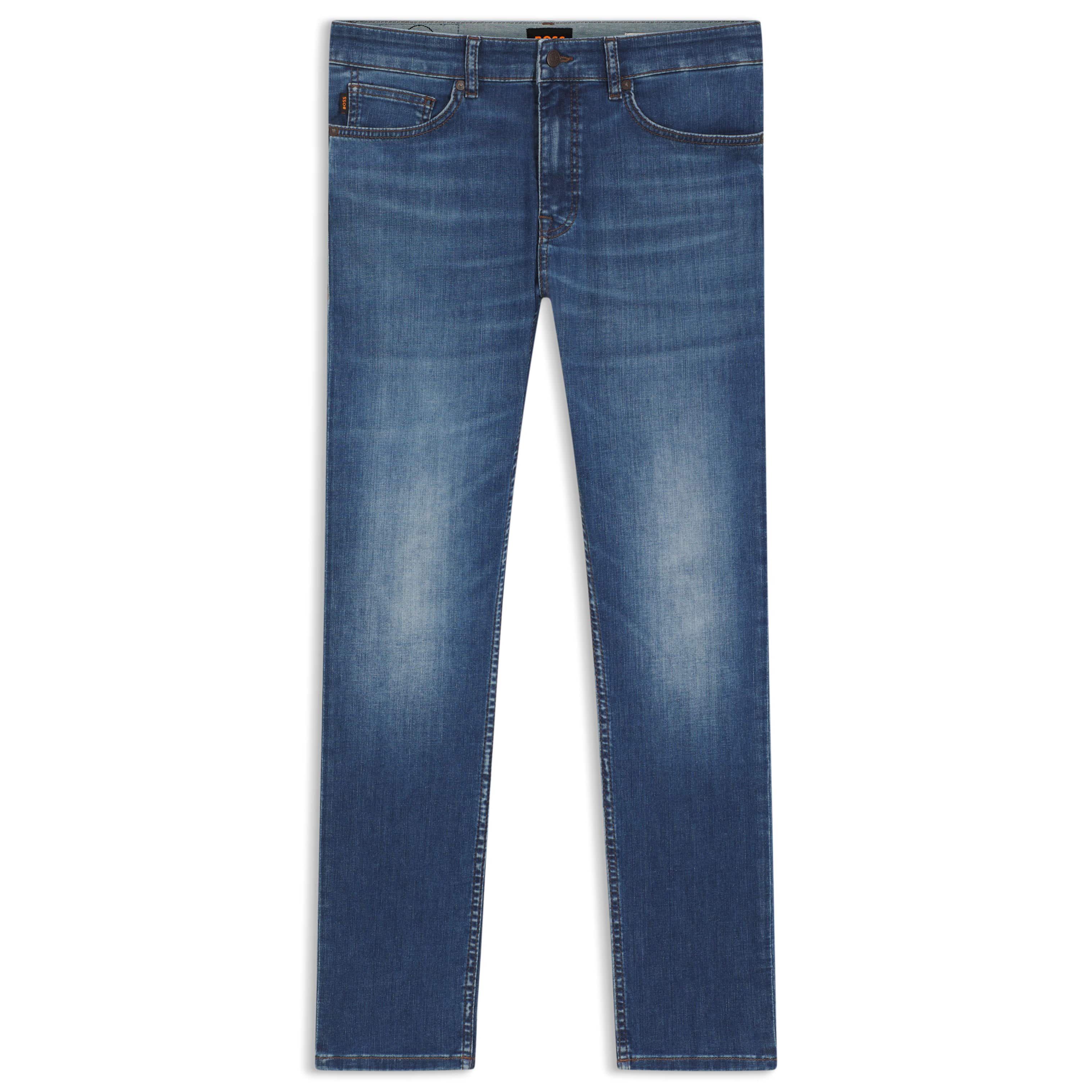 BOSS DELAWARE SOFT-MOTION SLIM-FIT JEANS