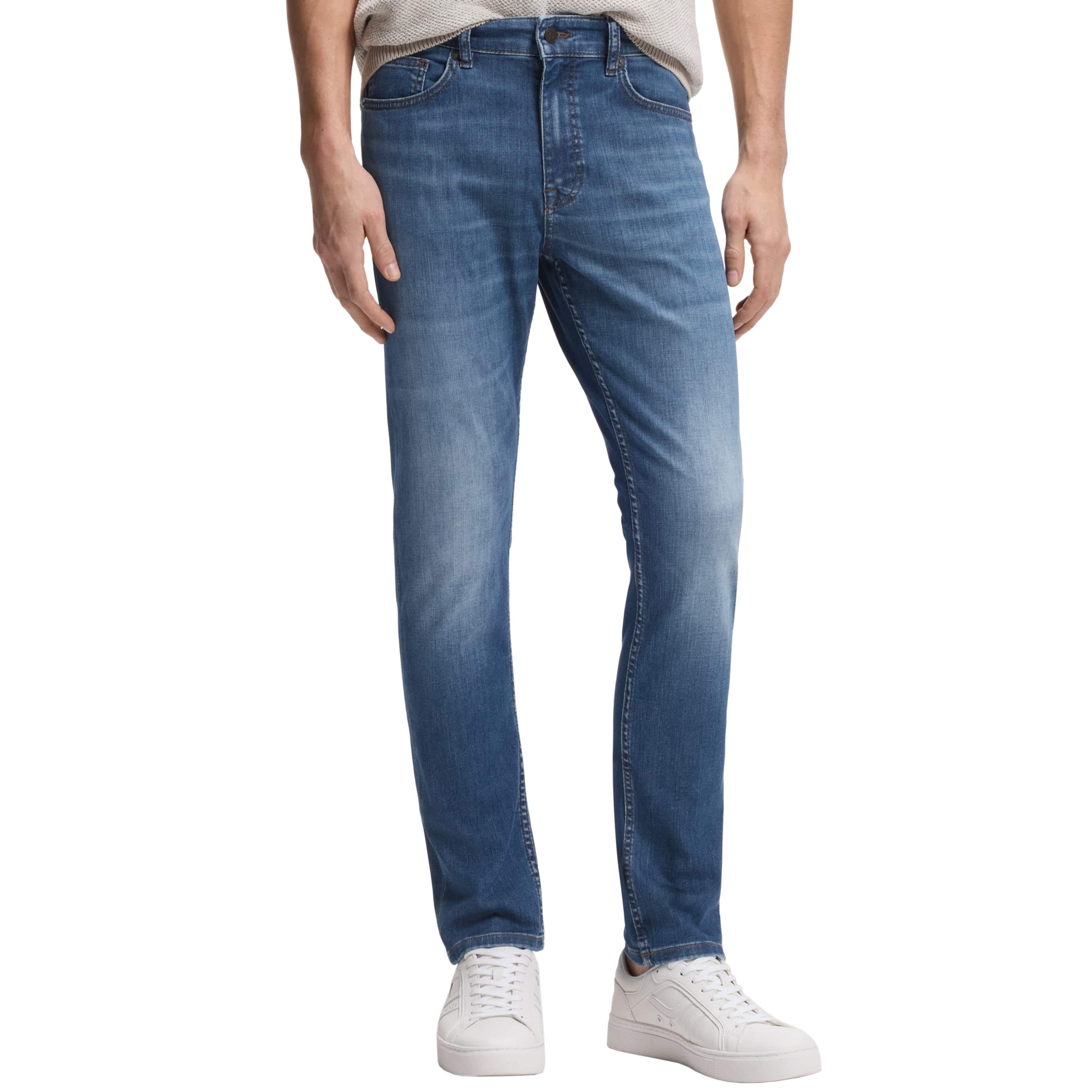 BOSS DELAWARE SOFT-MOTION SLIM-FIT JEANS - Image 2