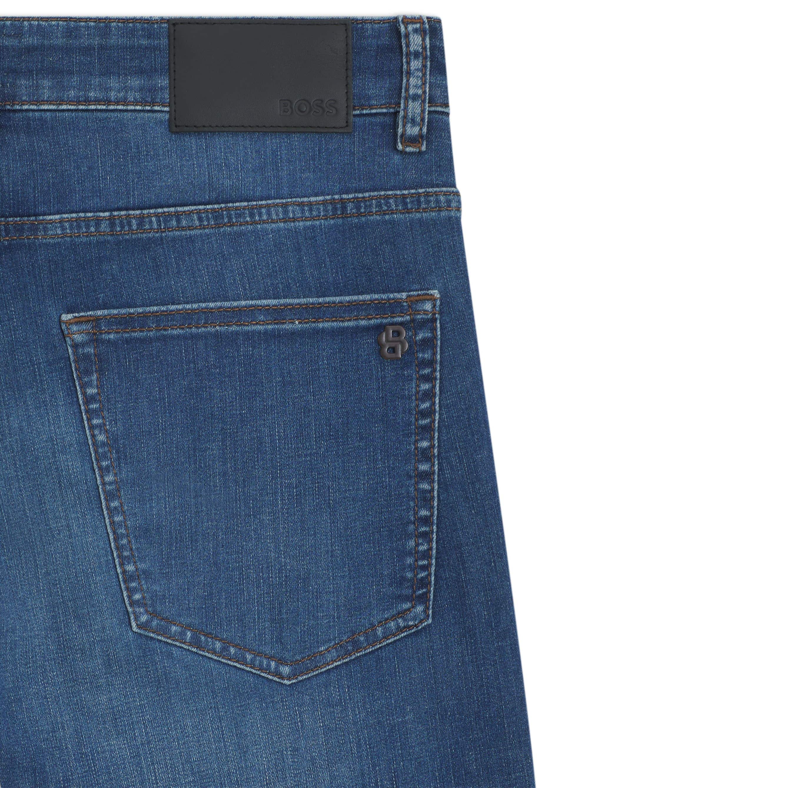 BOSS DELAWARE SOFT-MOTION SLIM-FIT JEANS - Image 3