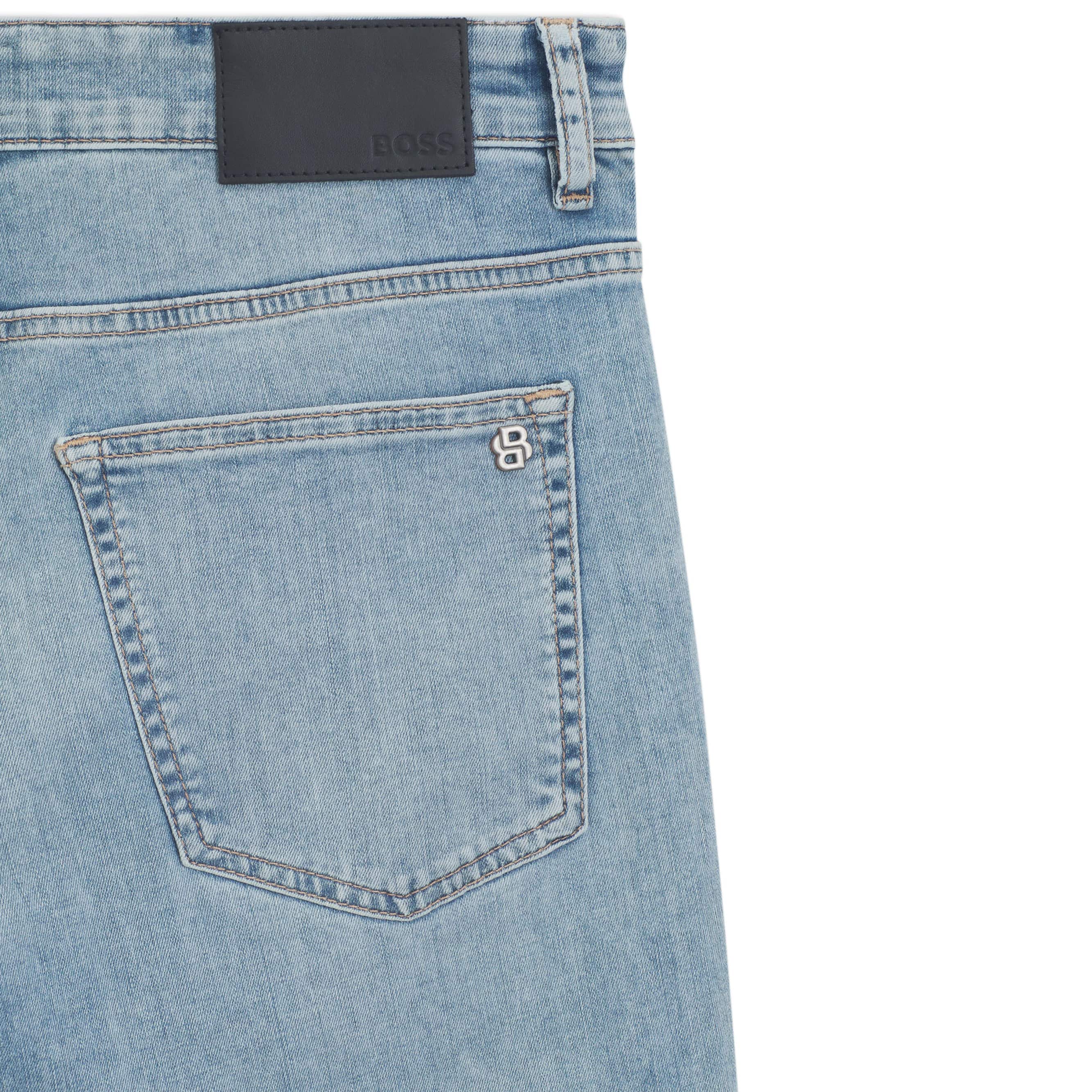 BOSS DELAWARE SOFT-MOTION SLIM-FIT JEANS - Image 3