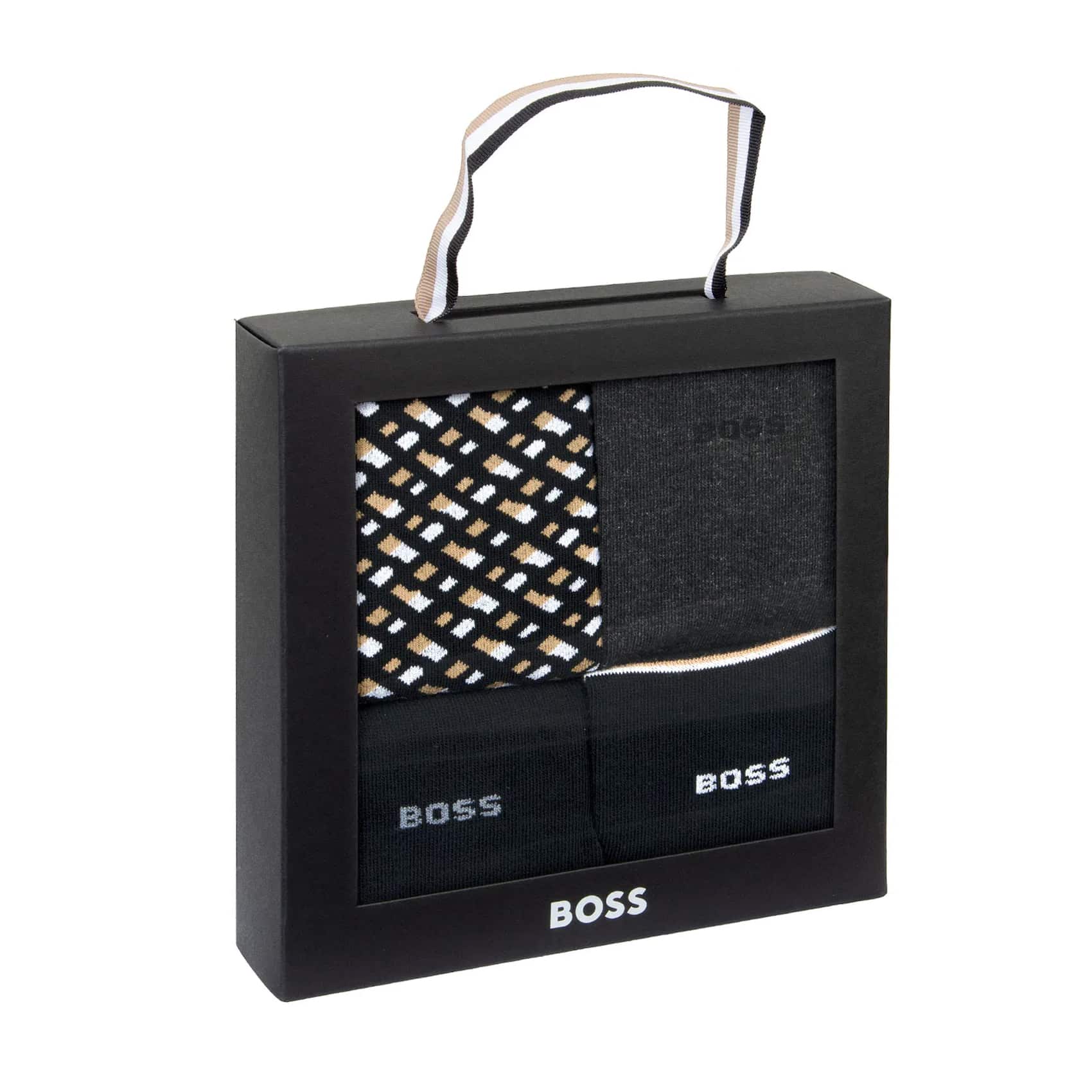 BOSS GIFT-BOXED REGULAR-LENGTH FOUR-PACK SOCKS - Image 2