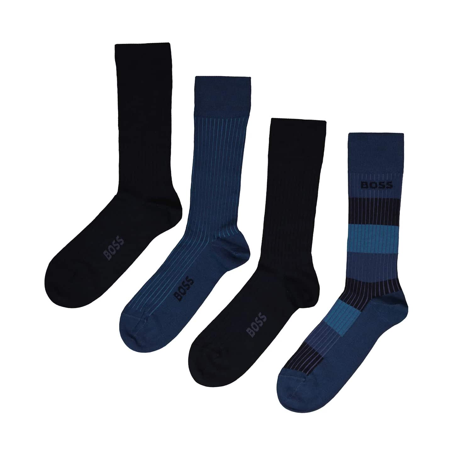 BOSS GIFT-BOXED REGULAR-LENGTH FOUR-PACK SOCKS - Image 2