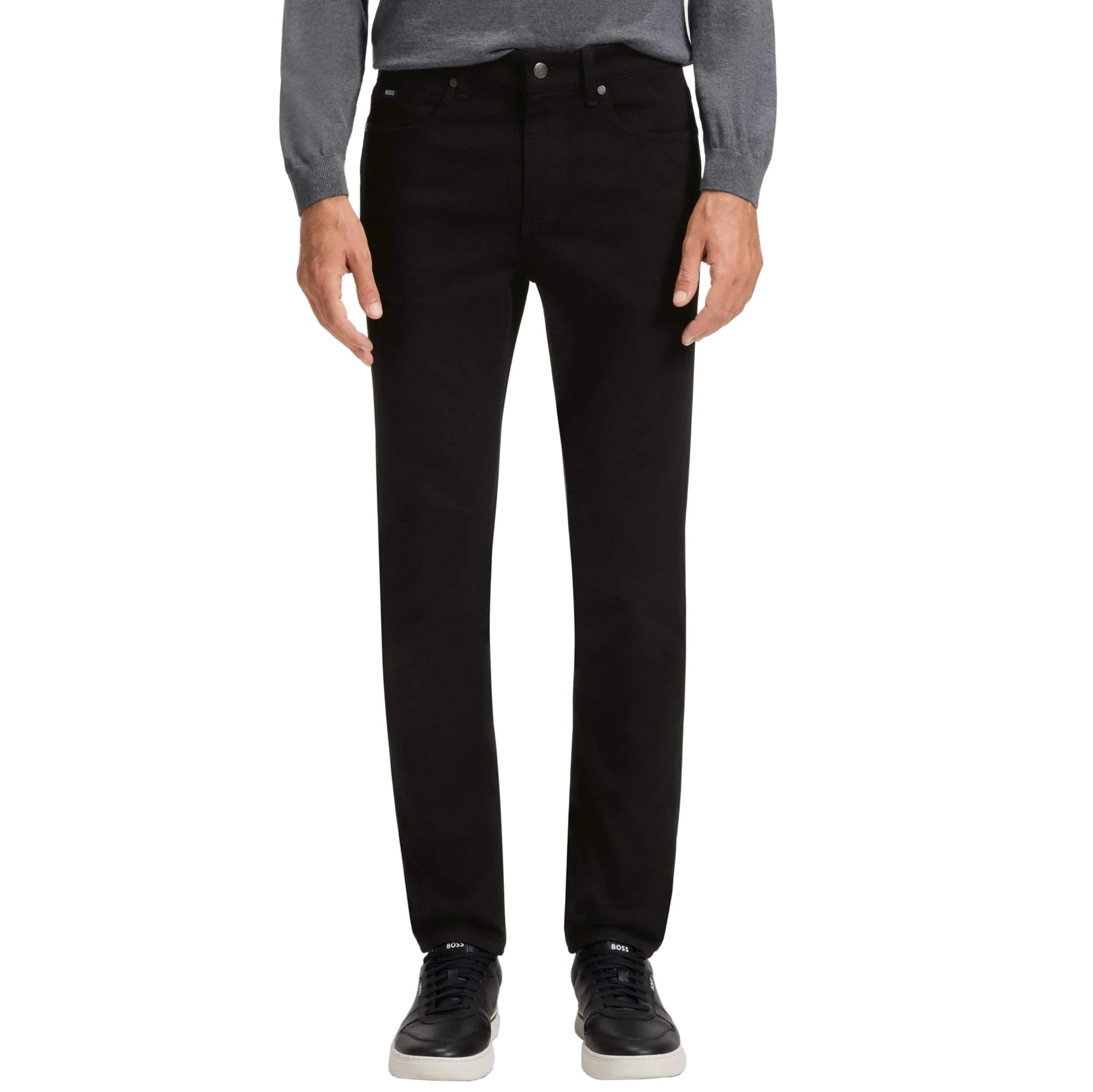 BOSS H-DELAWARE CASHEMERE TOUCH SLIM-FIT JEANS - Image 2