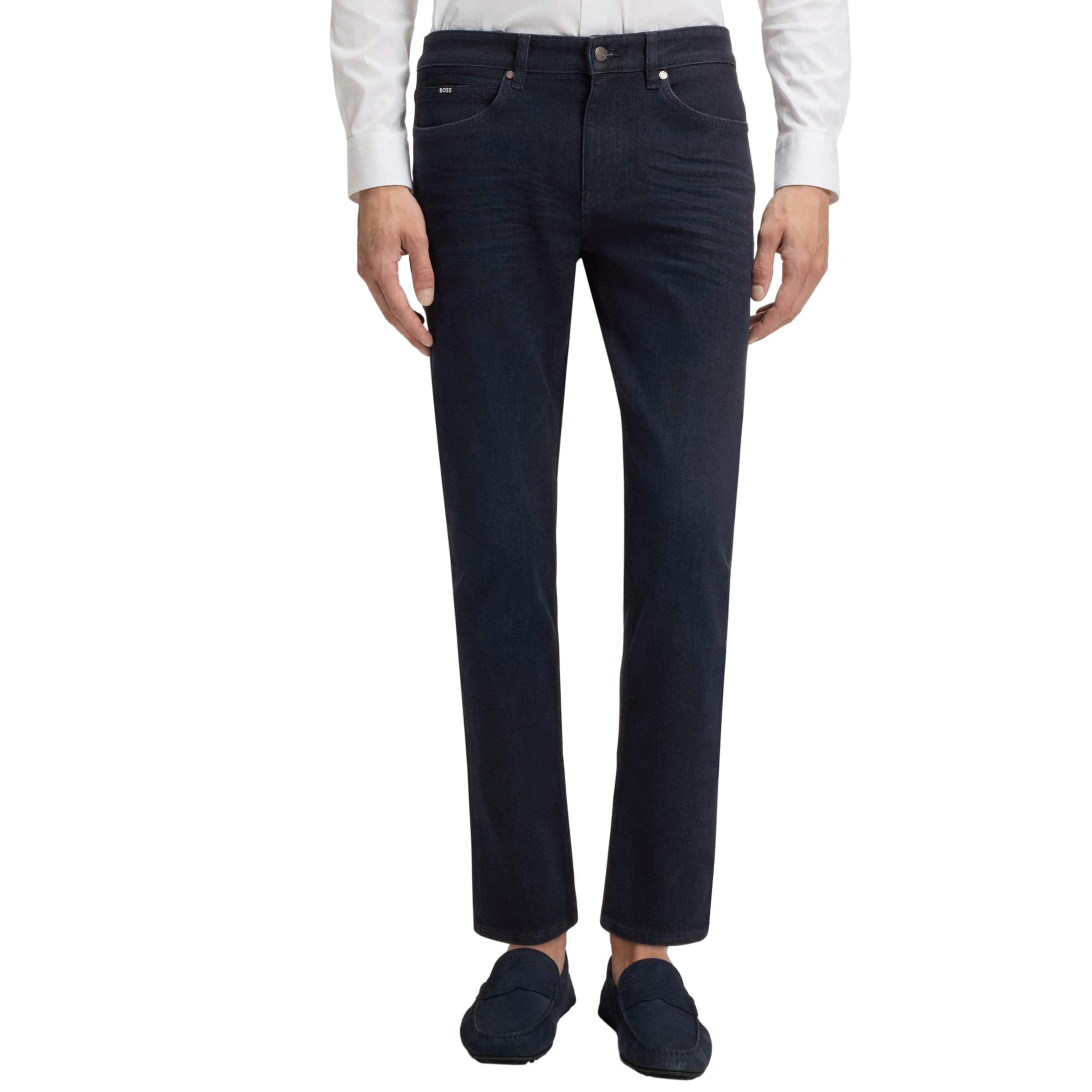 BOSS H-DELAWARE CASHEMERE TOUCH SLIM-FIT JEANS - Image 2