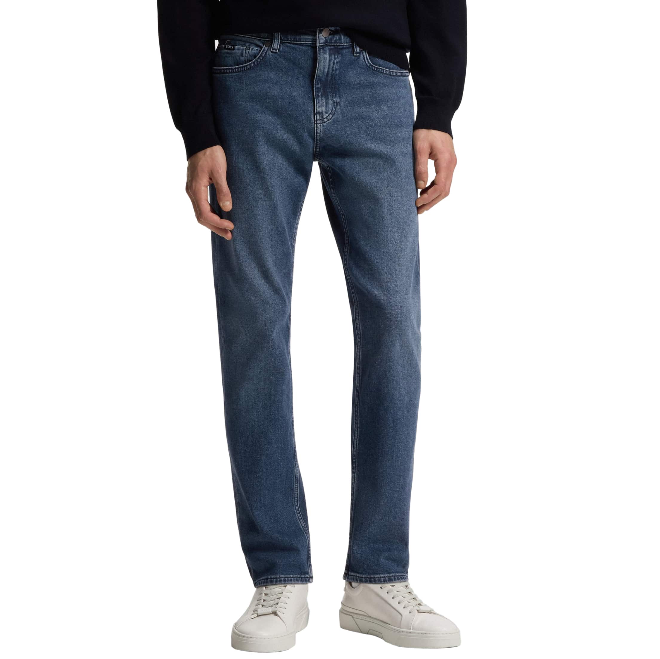 BOSS H-DELAWARE COMFORT-STRETCH SLIM-FIT JEANS - Image 2