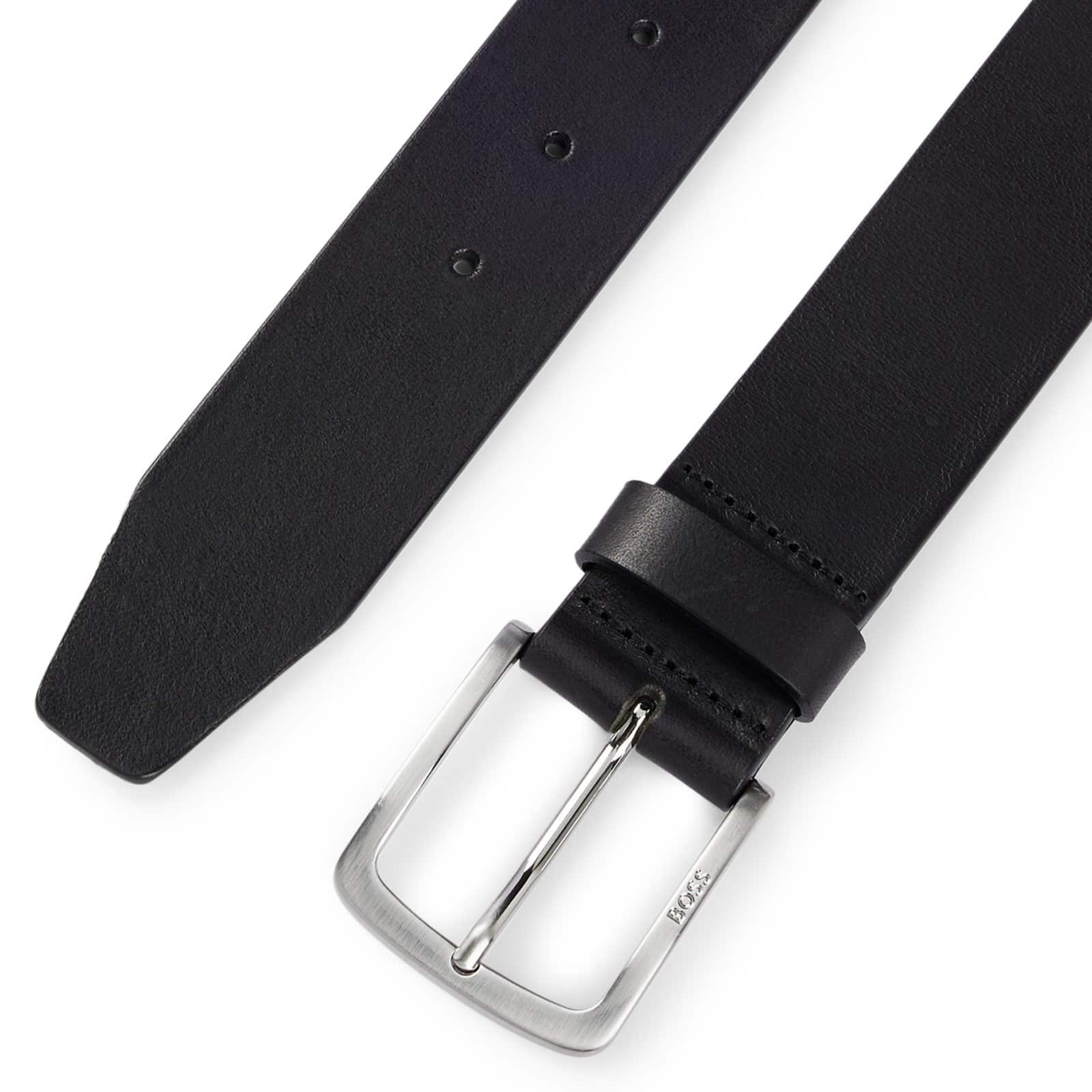 BOSS JOR-V_SZ40 ENGRAVED BUCKLE ITALIAN-LEATHER BELT - Image 2
