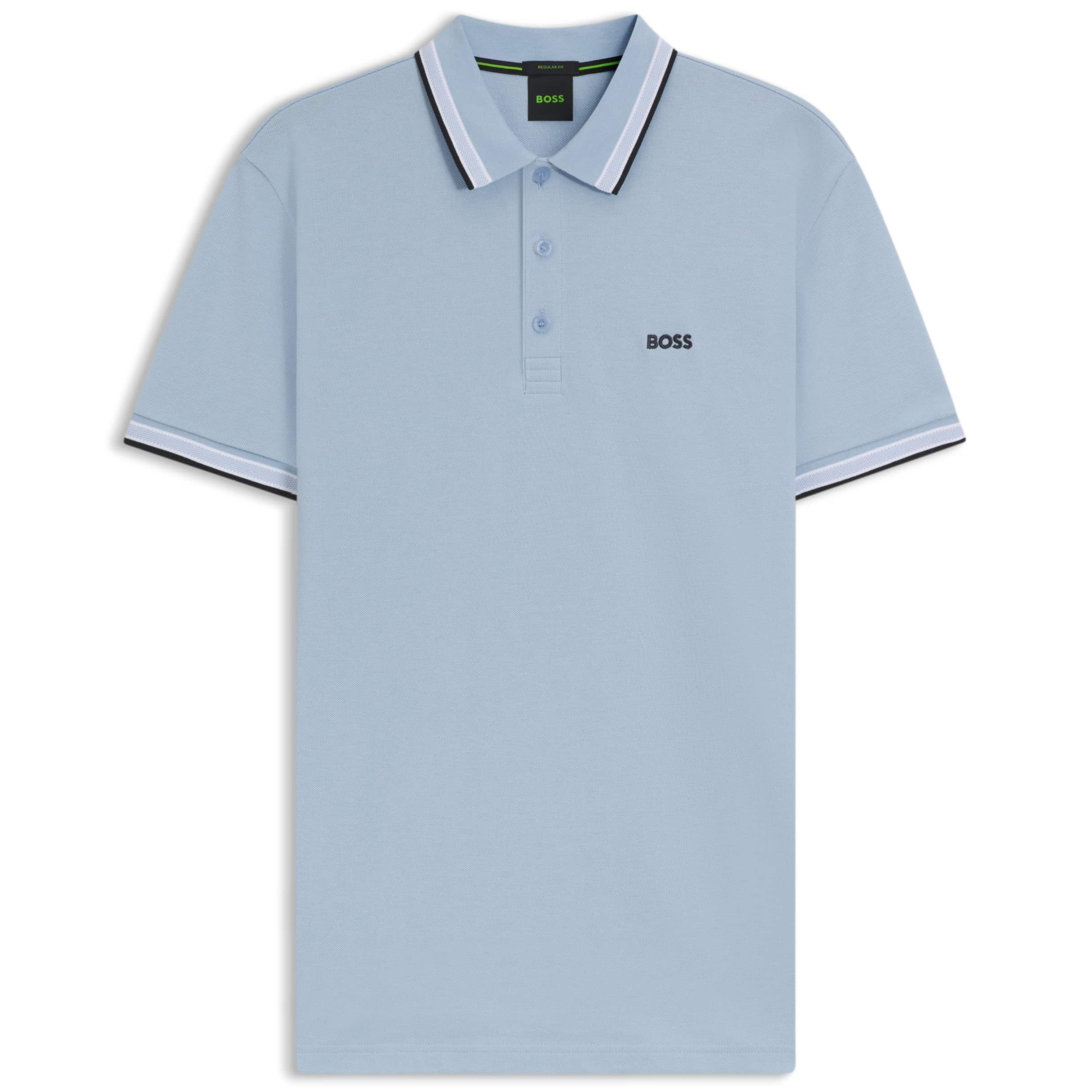 BOSS PADDY COTTON PIQUE POLO SHIRT