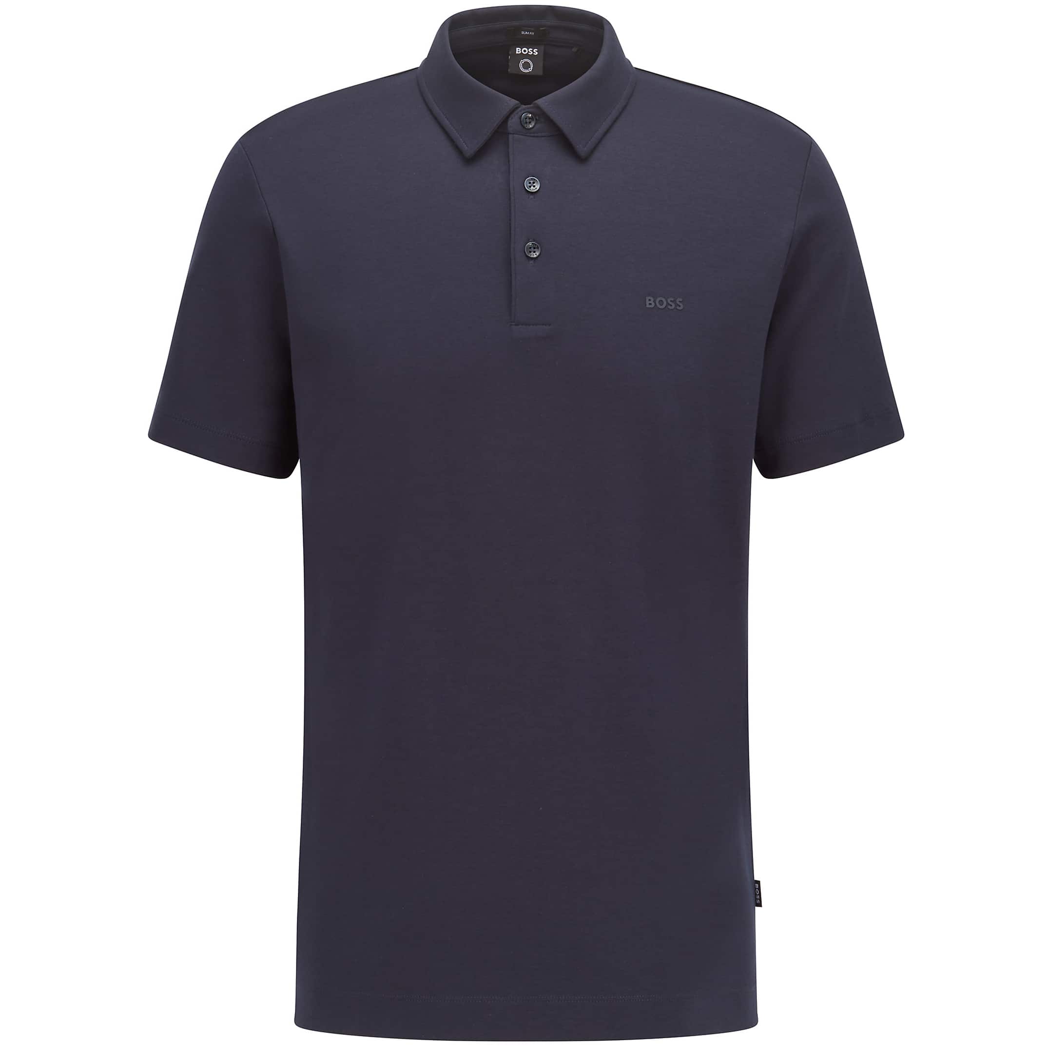 BOSS PALOSH 30 RUBBERISED LOGO POLO SHIRT