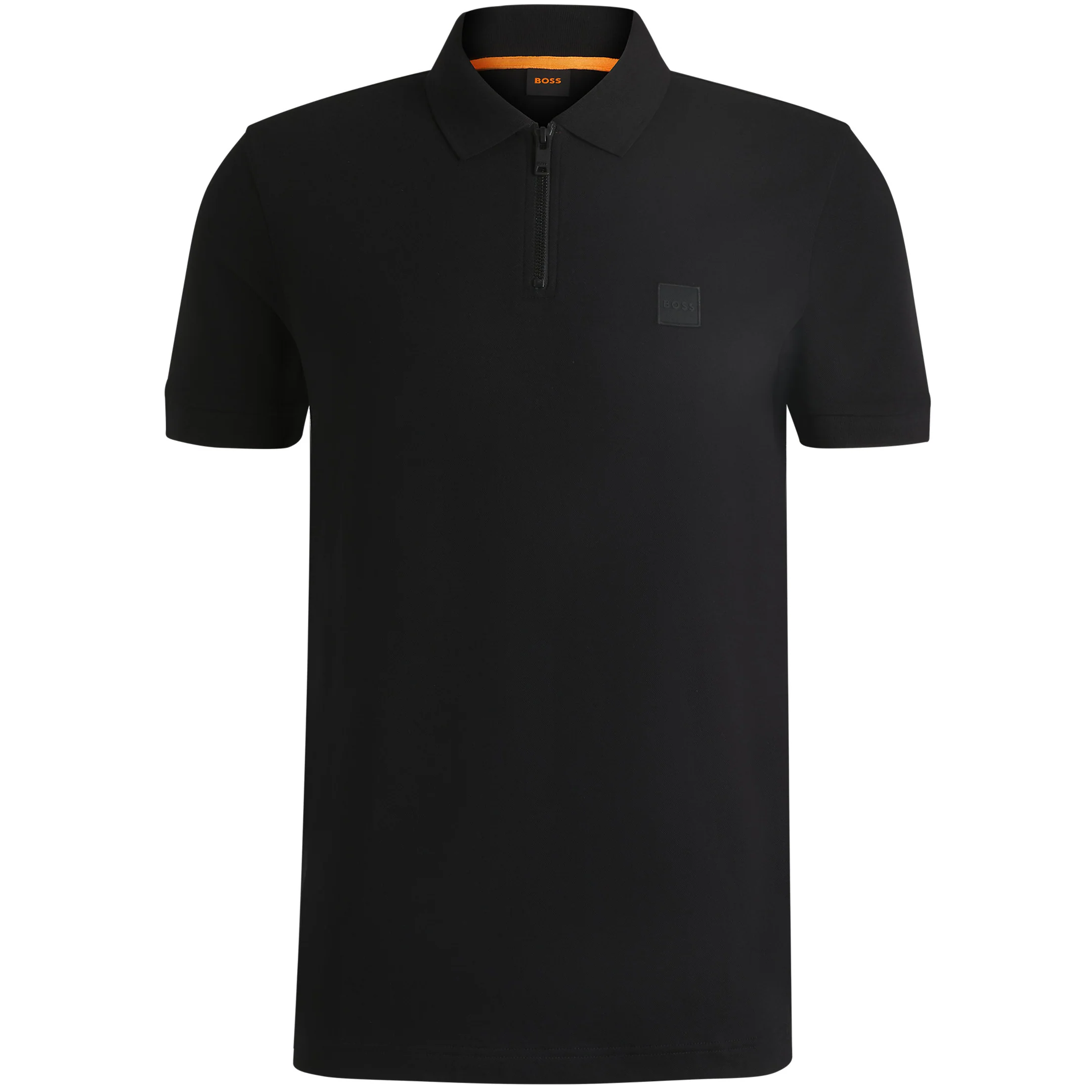 BOSS PASSERZIP STRETCH-COTTON SLIM FIT POLO SHIRT