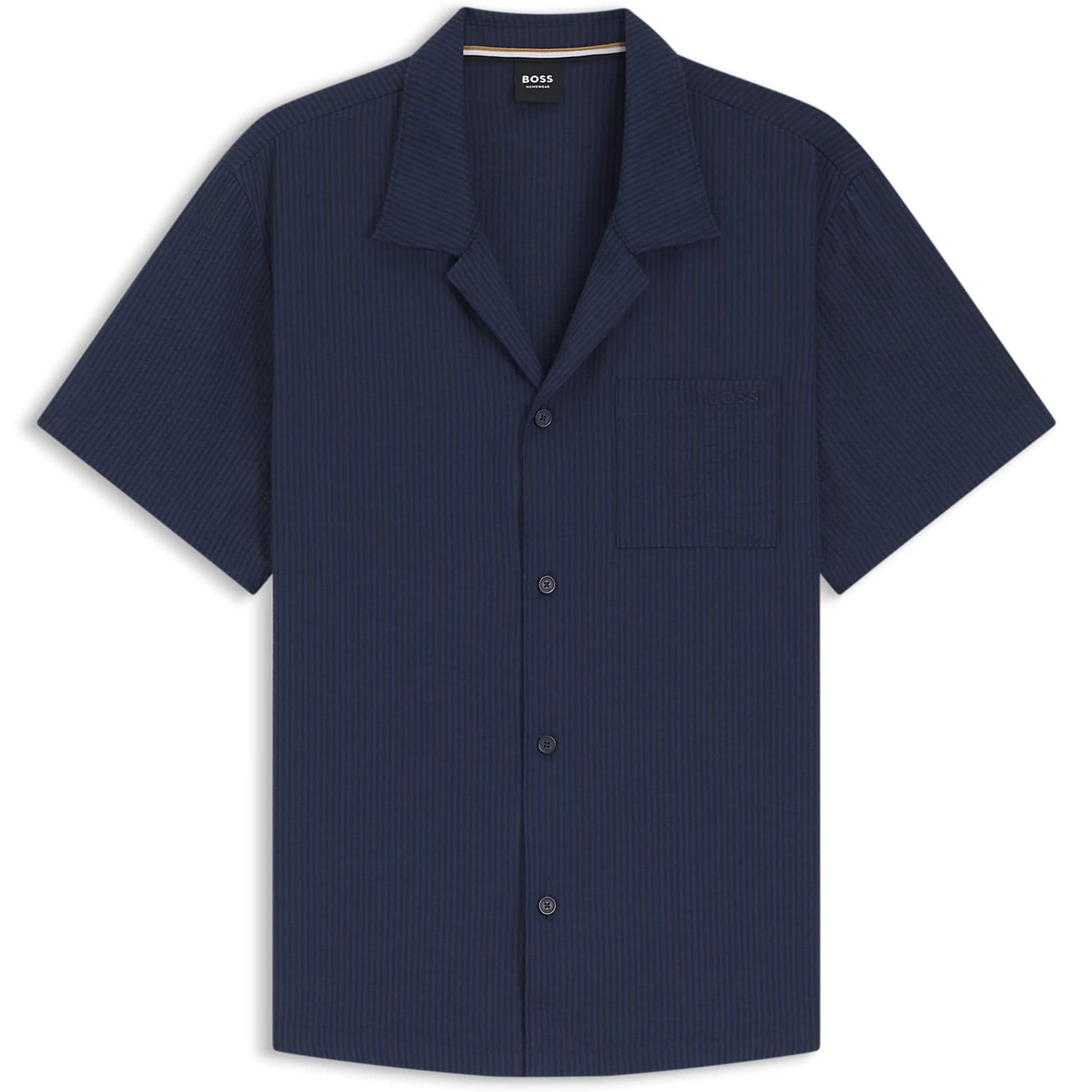 BOSS RELAX SEERSUCKER FABRIC REGULAR-FIT SHIRT