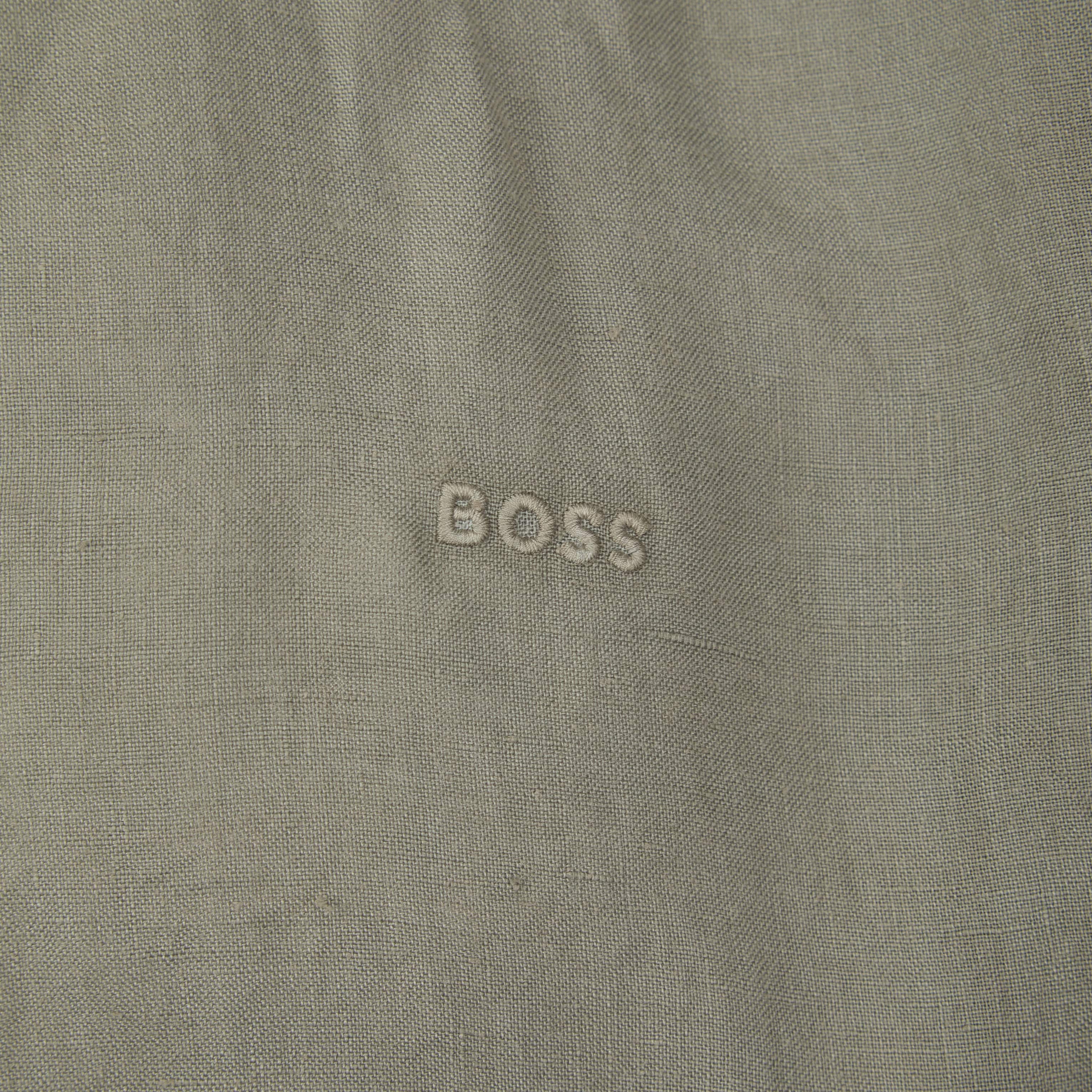 BOSS RELEGANT_ 6 LONG SLEEVE LINEN SHIRT - Image 2