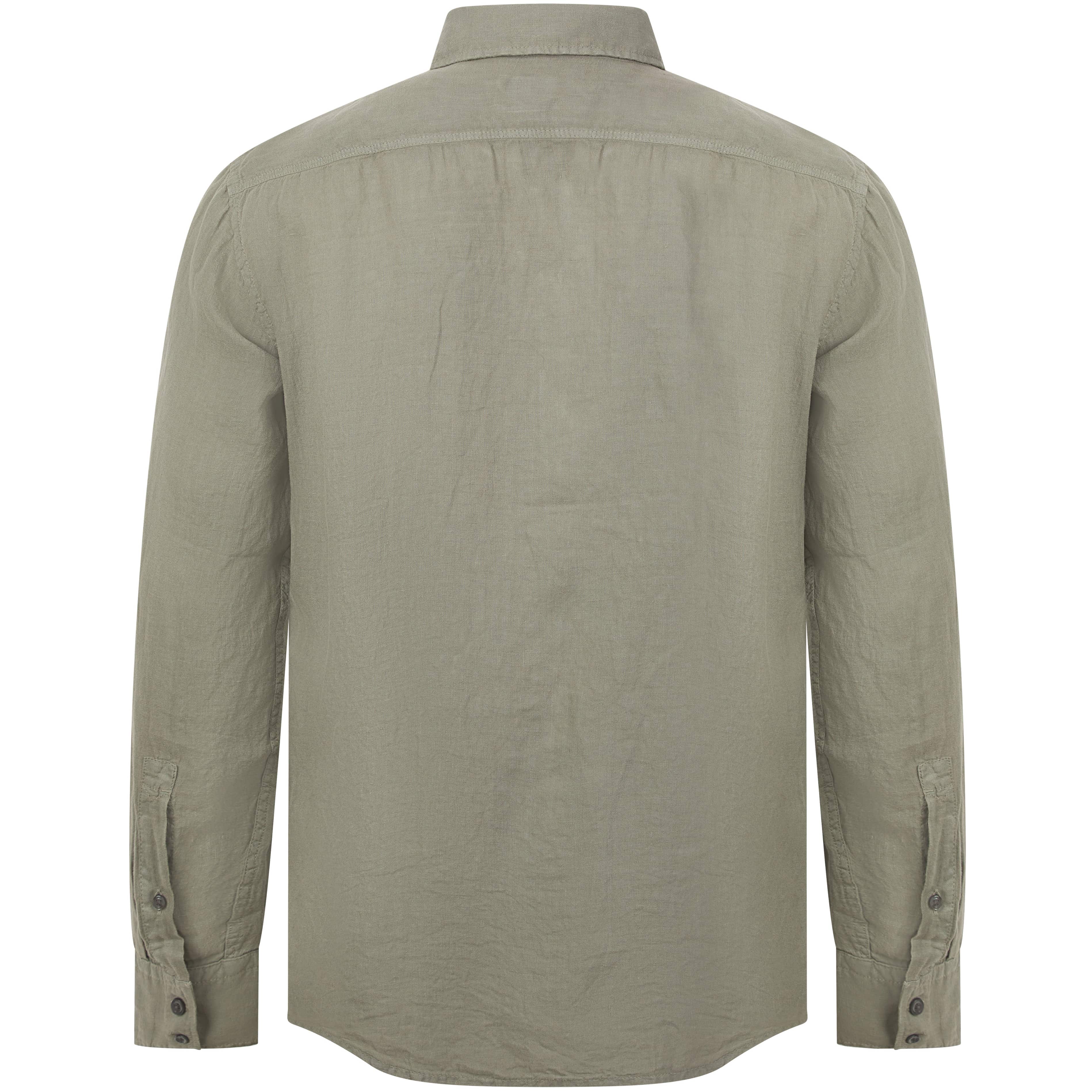 BOSS RELEGANT_ 6 LONG SLEEVE LINEN SHIRT - Image 3