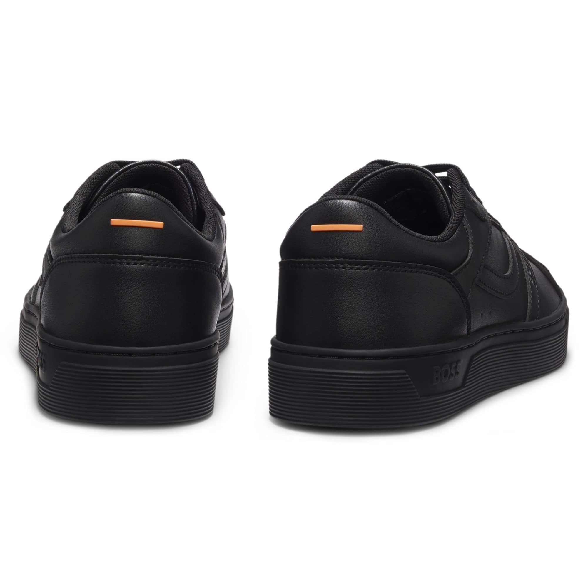 BOSS RHYS FAUX NAPPA LEATHER TRAINERS - Image 3