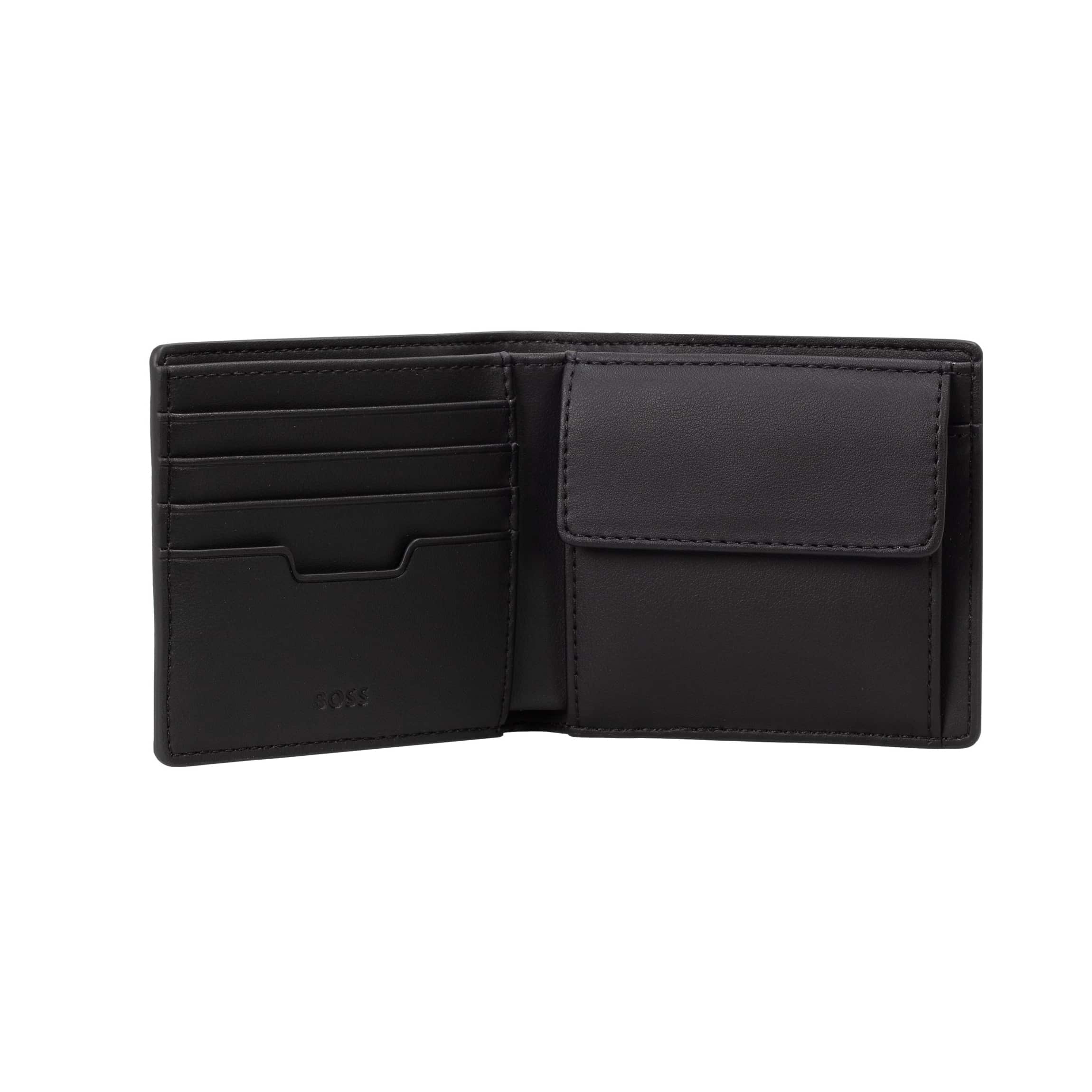 BOSS SILVER-TONE LOGO BILLFOLD COIN POCKET WALLET - Image 2