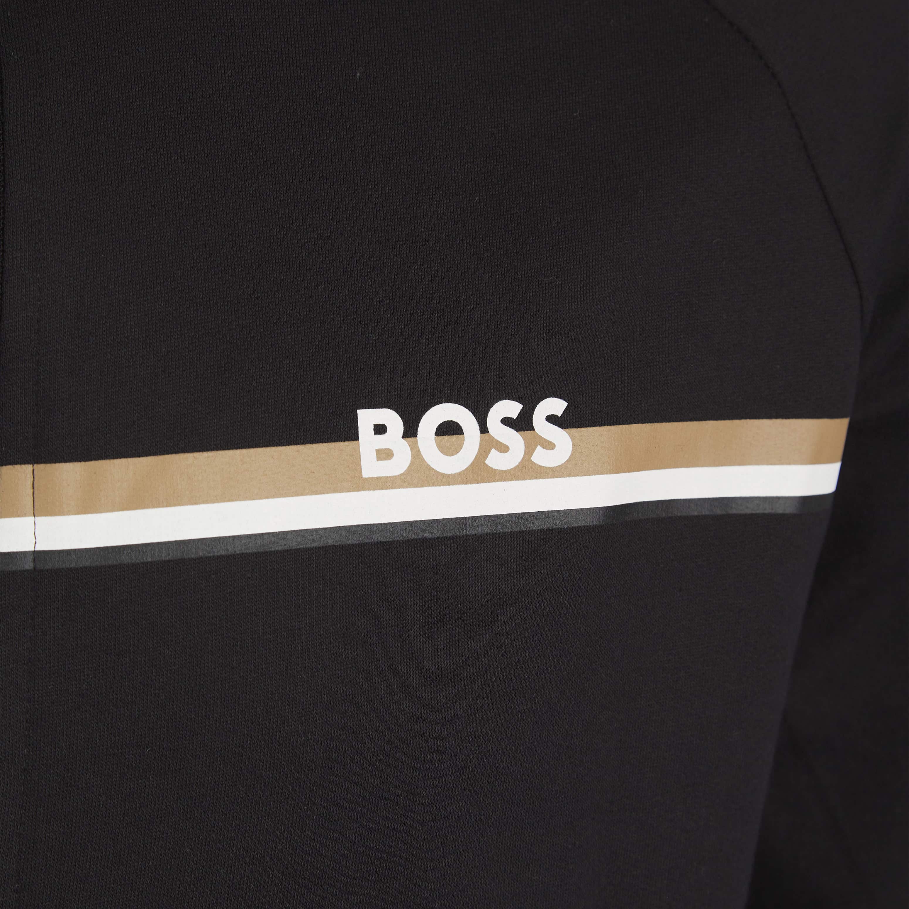 BOSS STRIPE LOGO COTTON-TERRY JACKET - Image 3