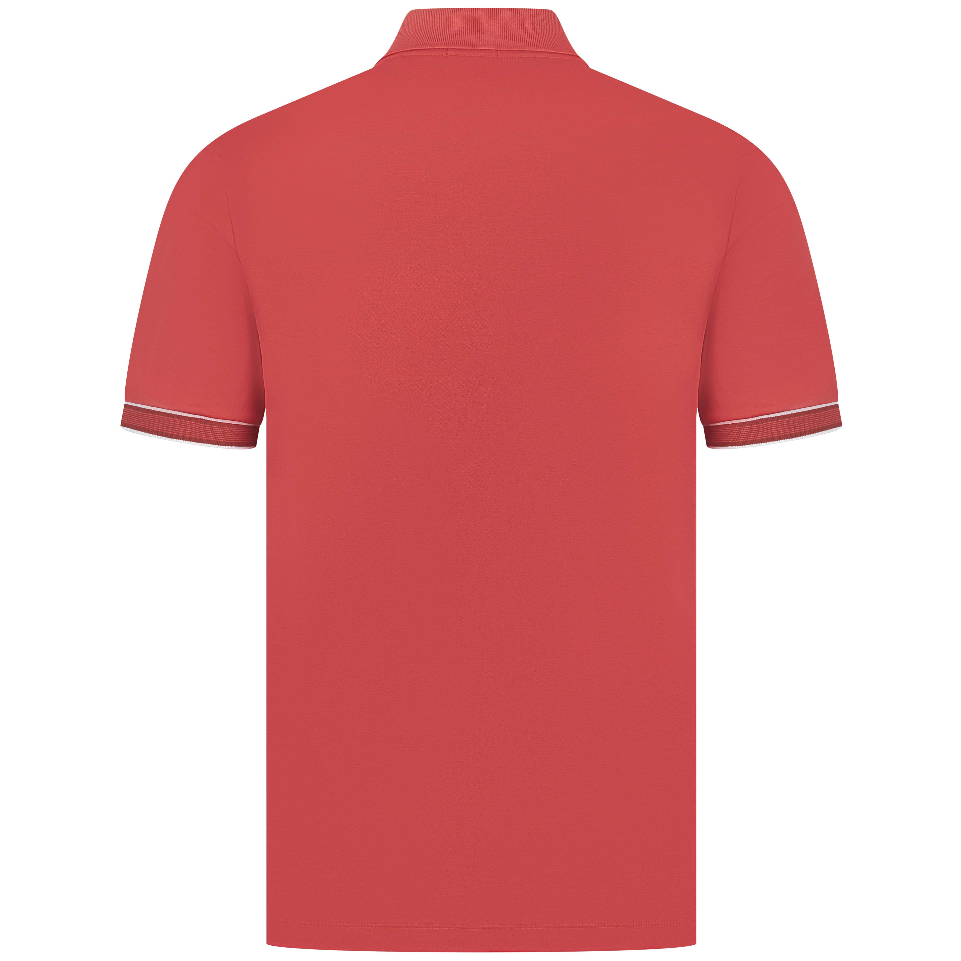 BOSS STRIPED TRIM MERCERISED-COTTON POLO SHIRT - Image 2