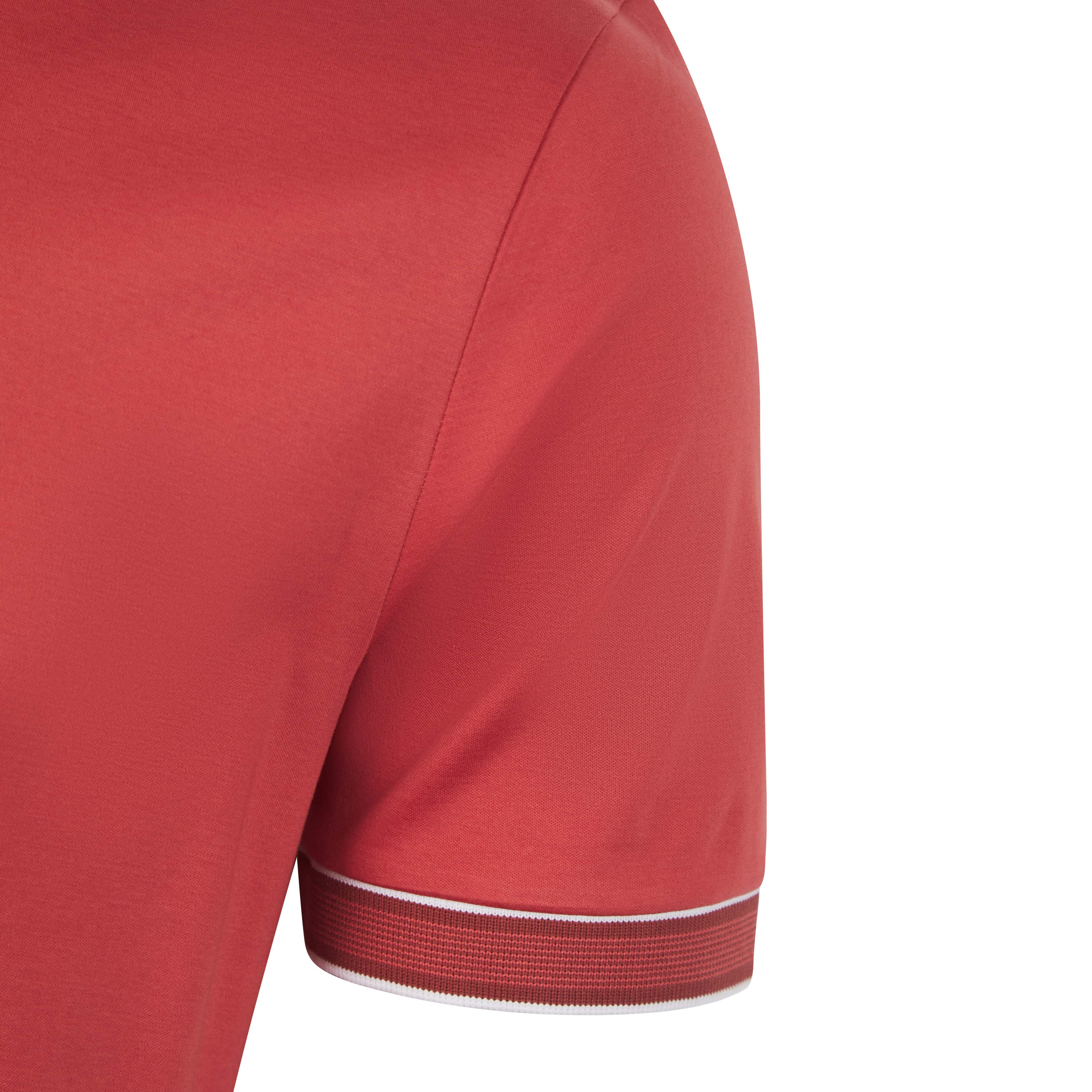 BOSS STRIPED TRIM MERCERISED-COTTON POLO SHIRT - Image 3