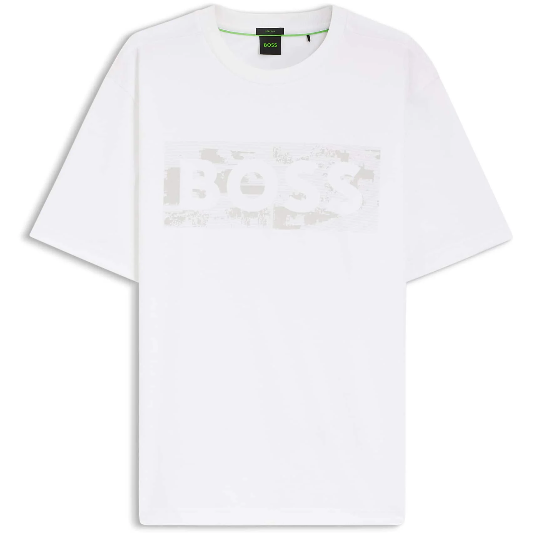 BOSS TS_GLOBE LOGO PATTERN T-SHIRT