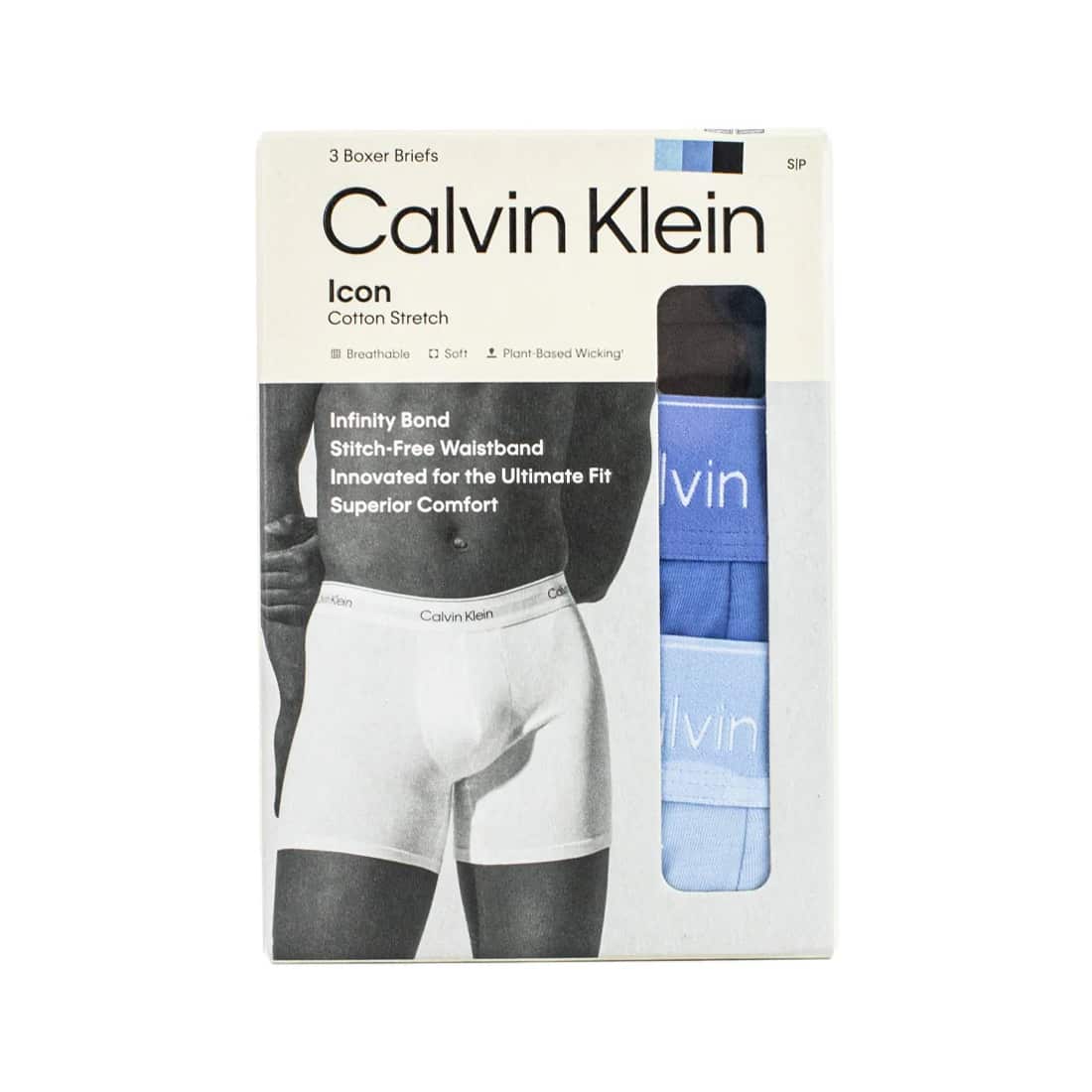 CALVIN KLEIN ICON COTTON STRETCH 3 PACK TRUNKS - Image 2