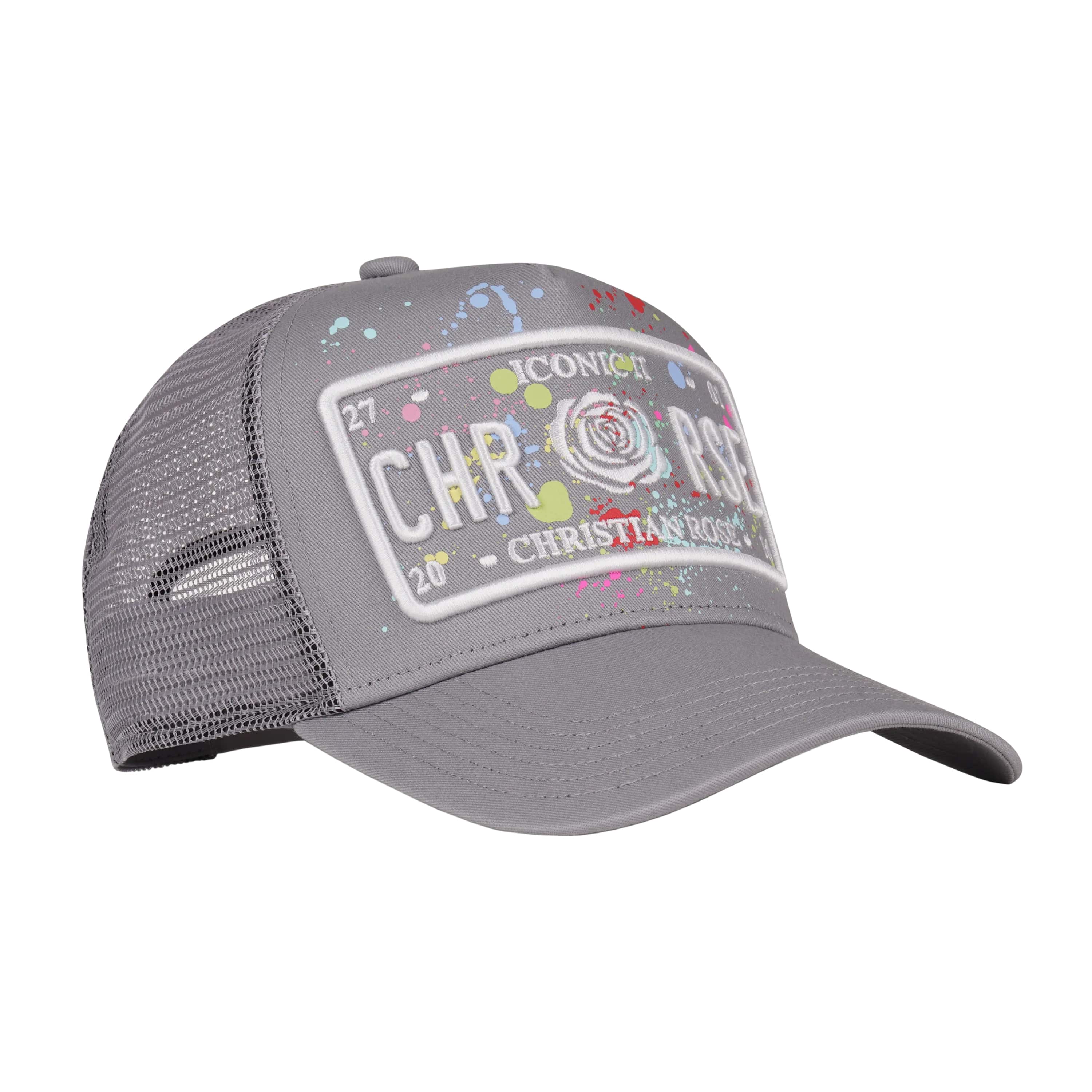 CHRISTIAN ROSE ICONIC PLATE II TRUCKER CAP