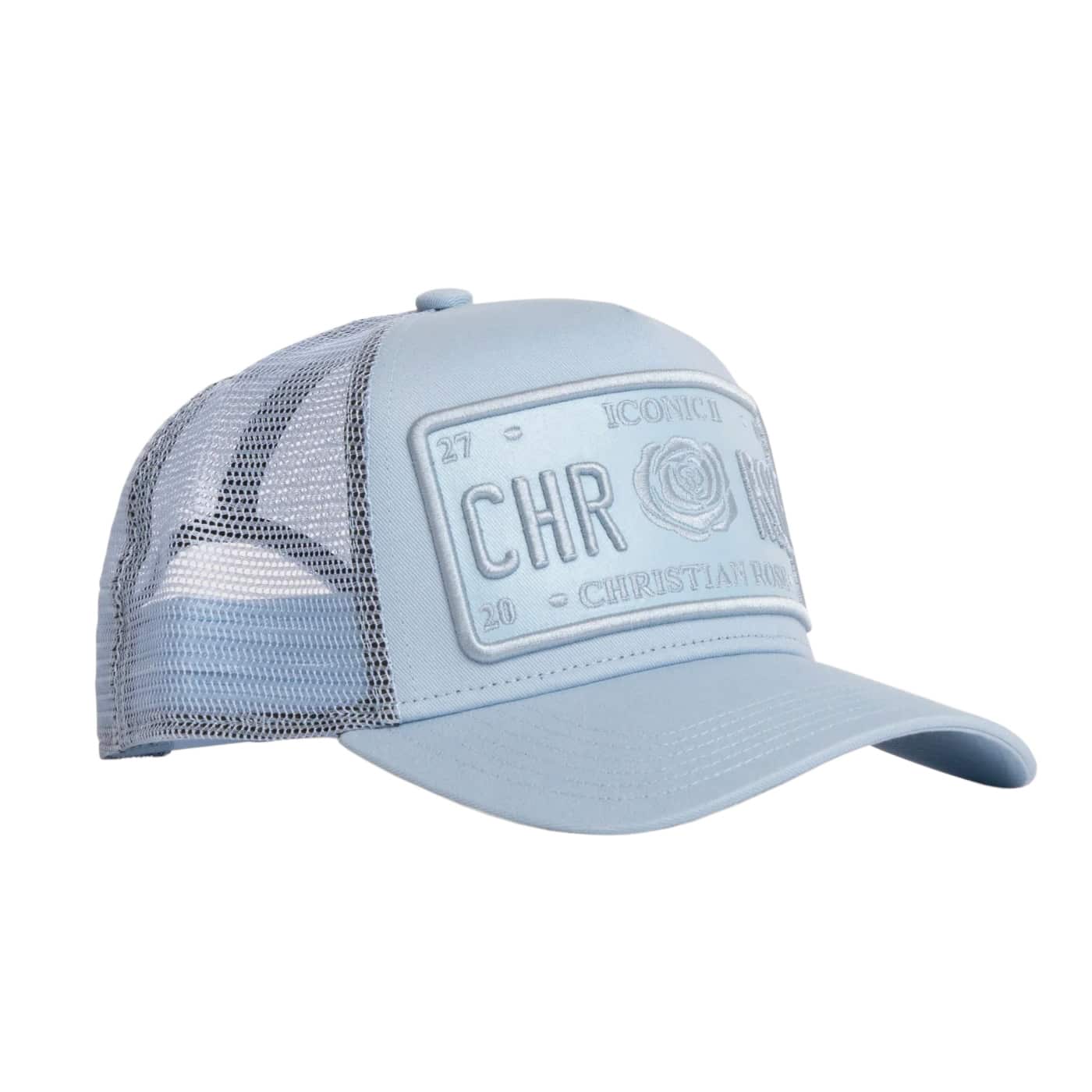 CHRISTIAN ROSE ICONIC VINYL PATCH TRUCKER CAP