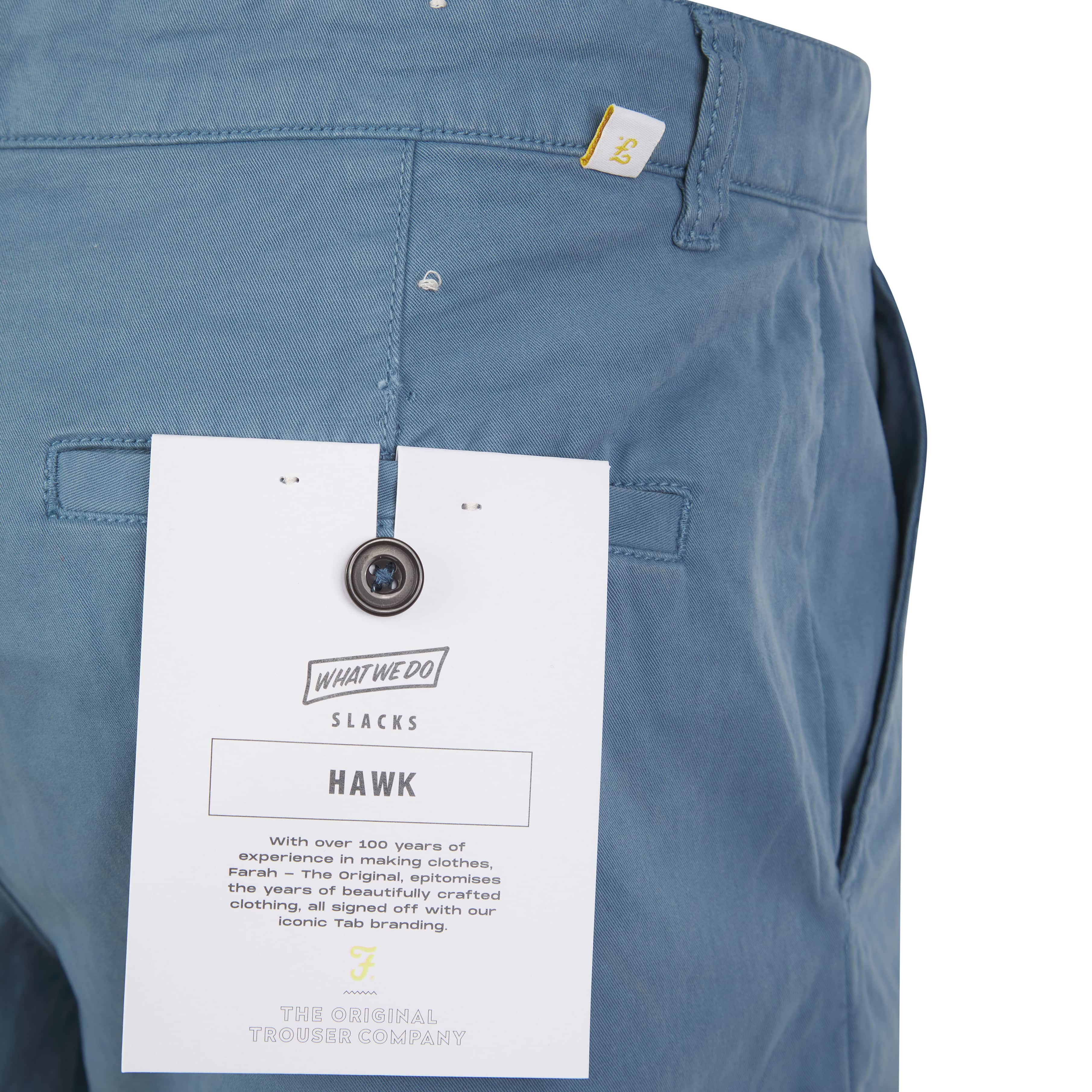 FARAH HAWK GARMENT DYED CHINO SHORTS - Image 3
