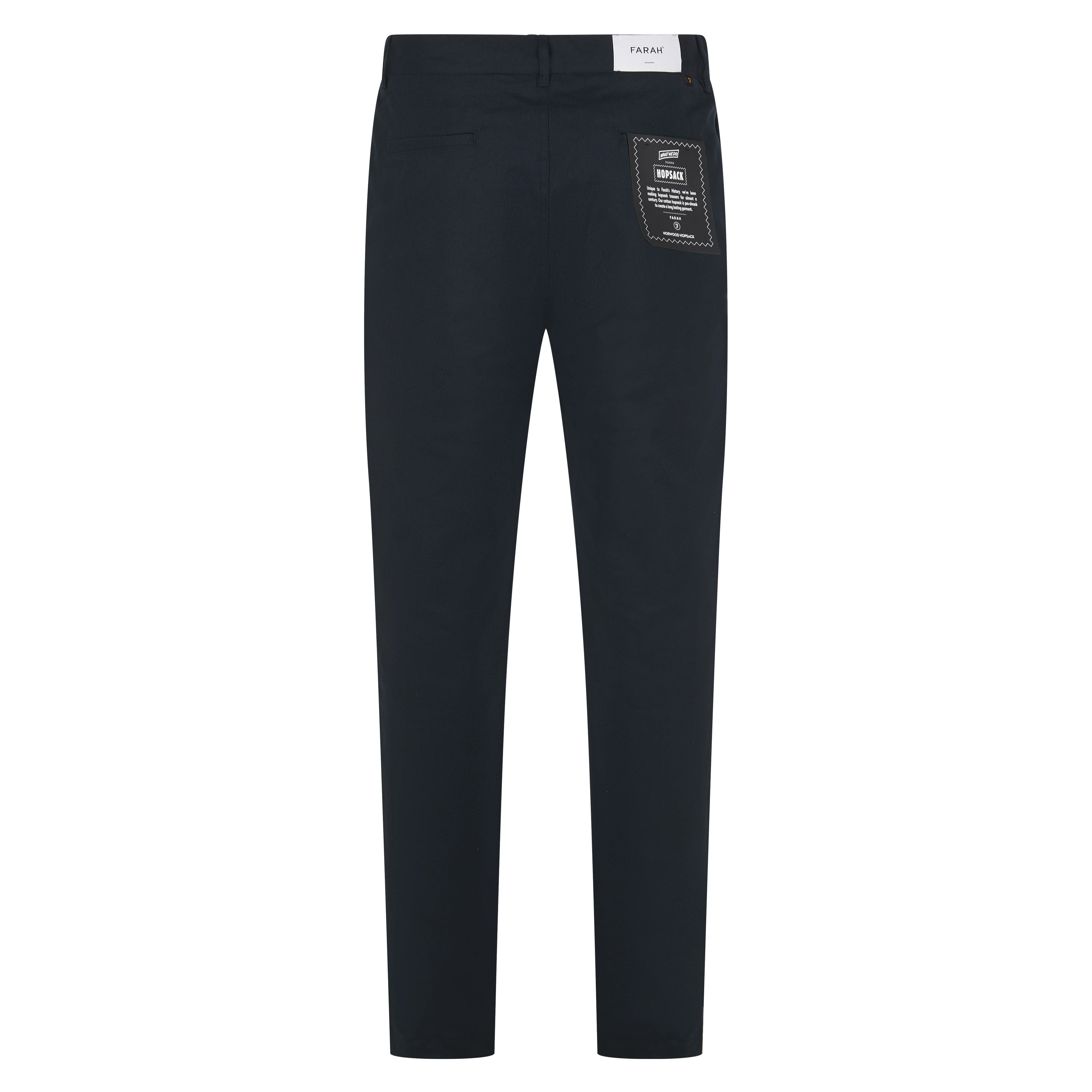 FARAH NORWOOD COTTON HOPSACK REGULAR FIT TROUSERS - Image 2