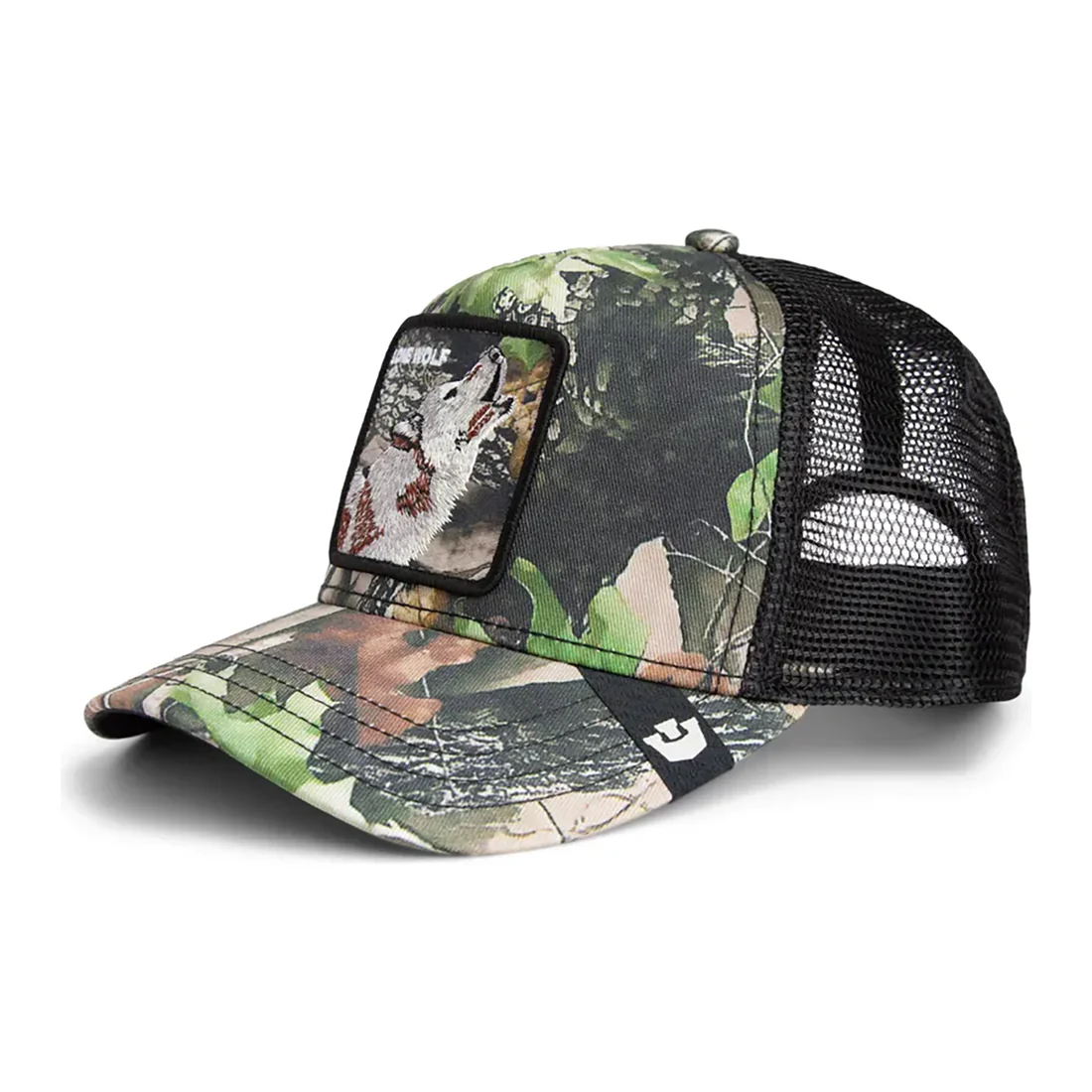 GOORIN BROS. LONE WOLF REAL TREE CAMO TRUCKER HAT - Image 2