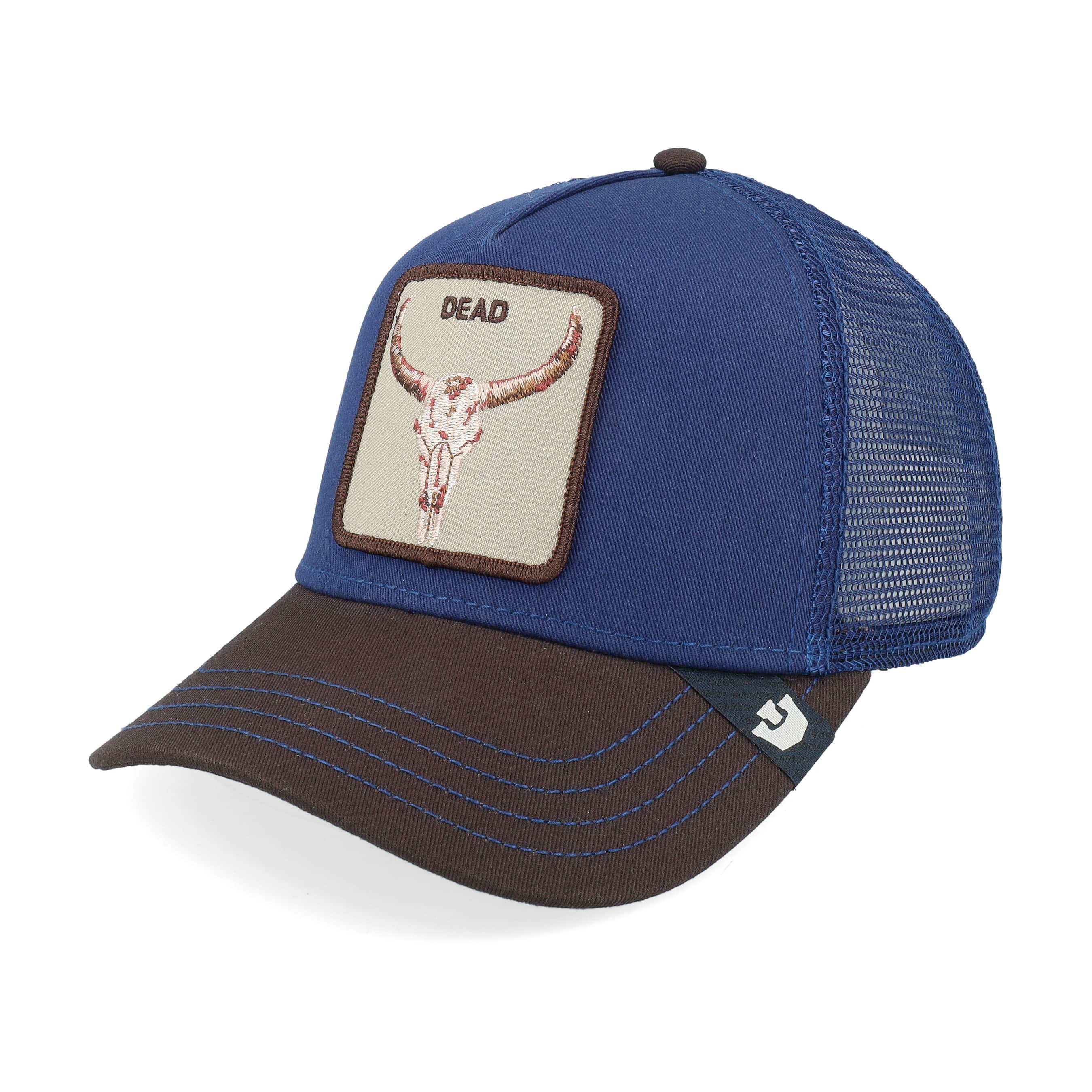 GOORIN BROS. TWO-TONE SKULL GRIT TRUCKER HAT - Image 2