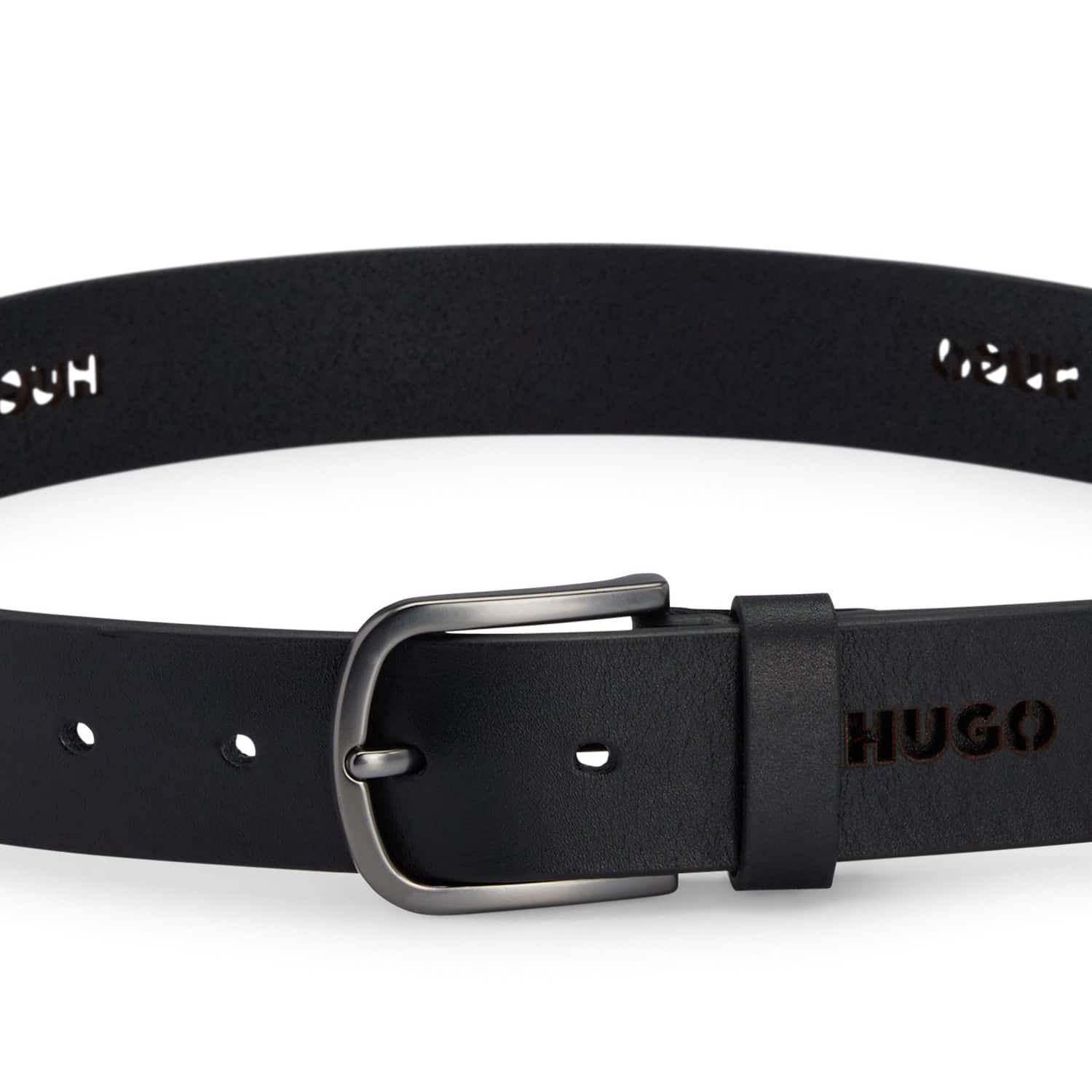 HUGO GLAU CUT-OUT LEATHER BELT - Image 3