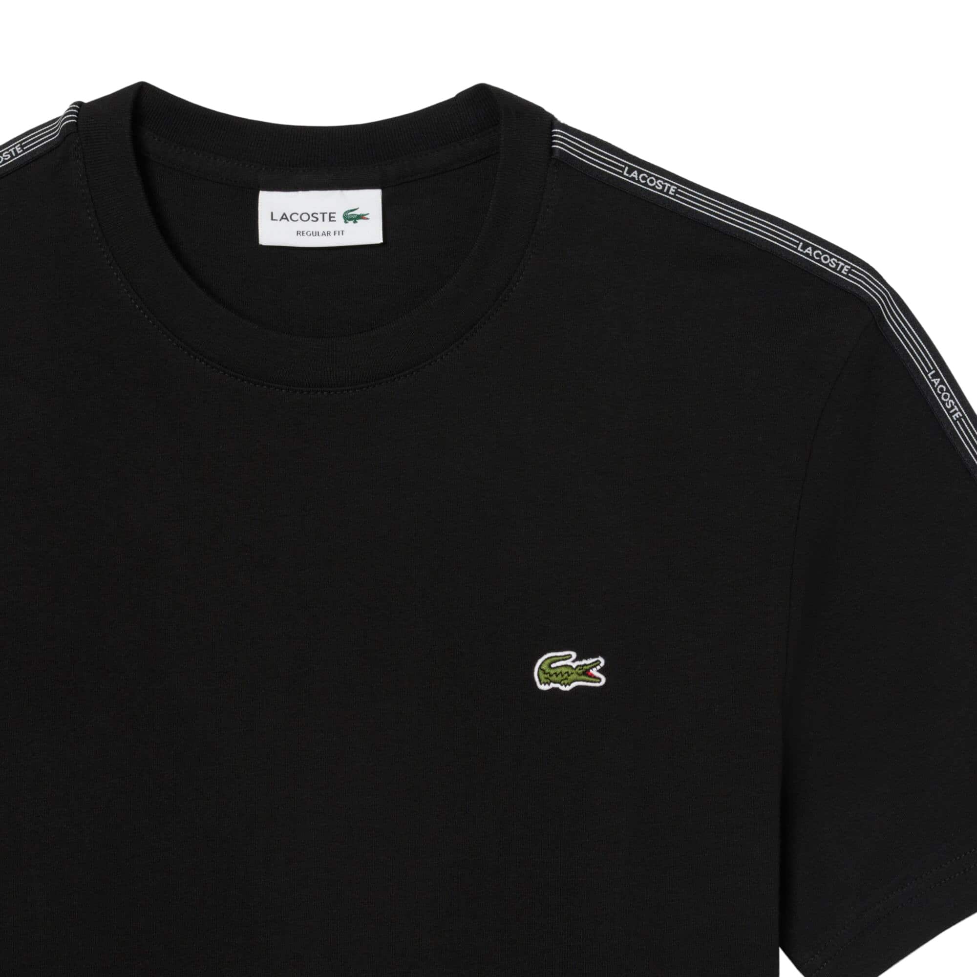LACOSTE BRANDED STRIPE BAND T-SHIRT - Image 2