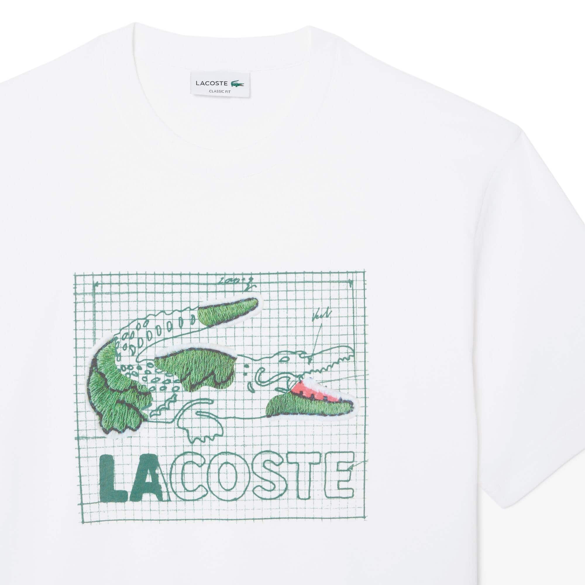 LACOSTE PRINTED COTTON T-SHIRT - Image 2