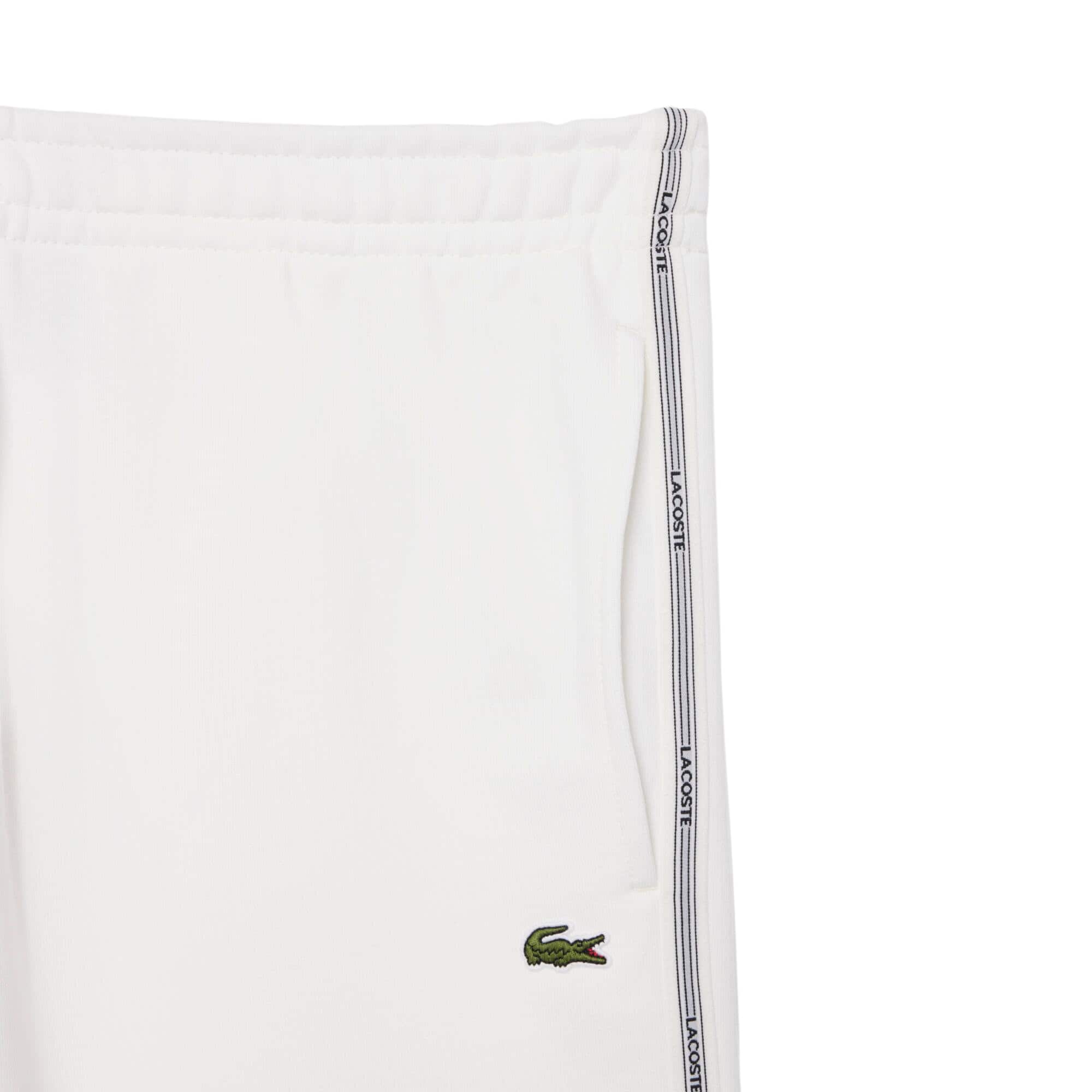 LACOSTE STRIPE LOGO FLEECE SHORTS - Image 2