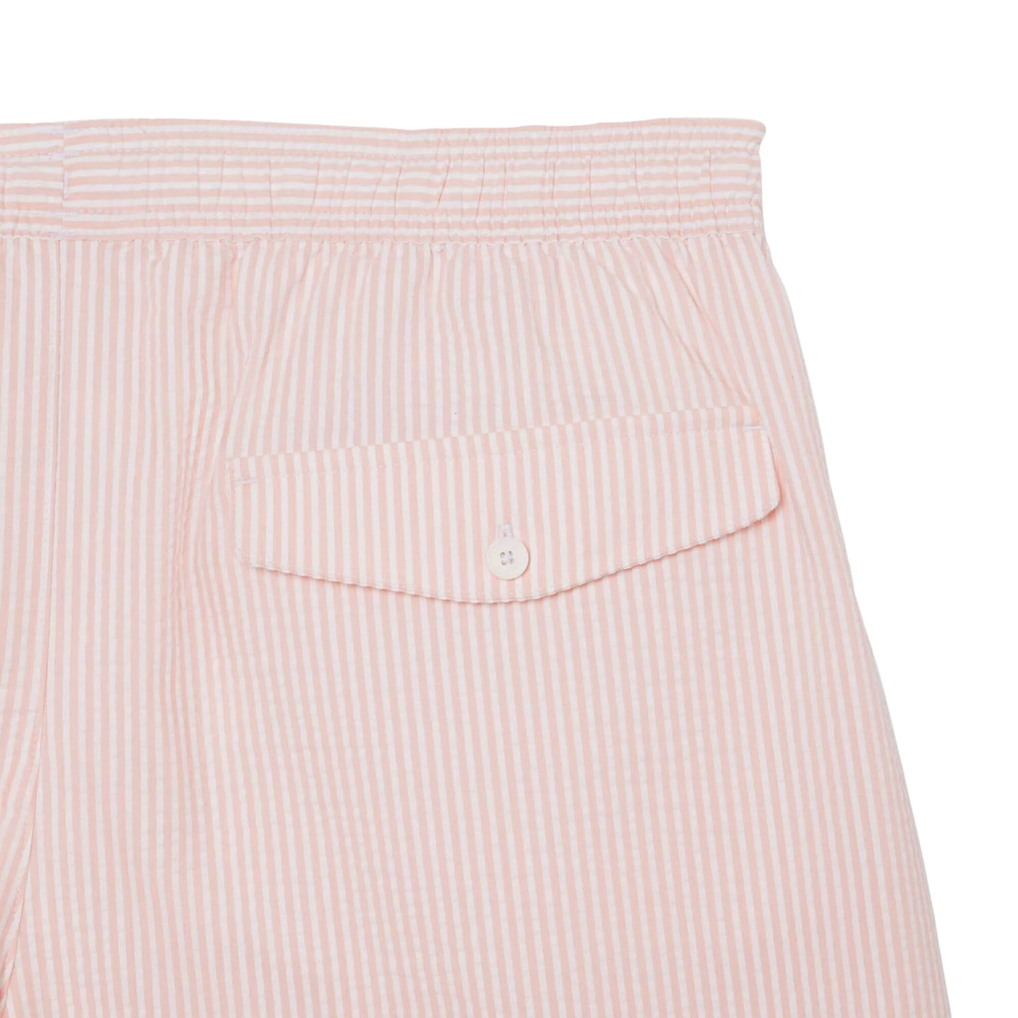 LACOSTE STRIPED TEXTURED MID LENGTH SWIM TRUNKS - Image 3