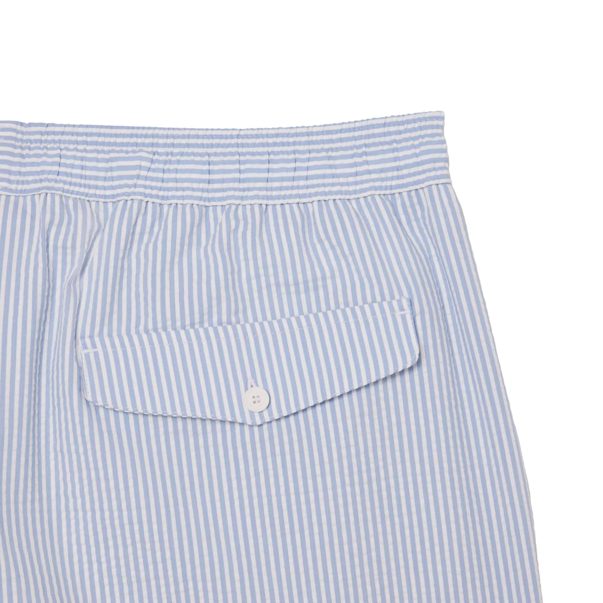 LACOSTE STRIPED TEXTURED MID LENGTH SWIM TRUNKS - Image 2