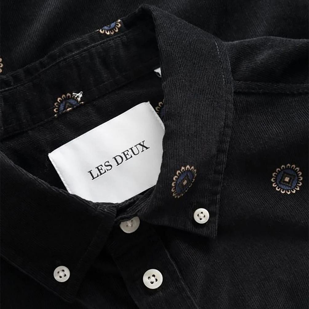 LES DEUX KRISTIAN CORDUROY AOP SHIRT - Image 2