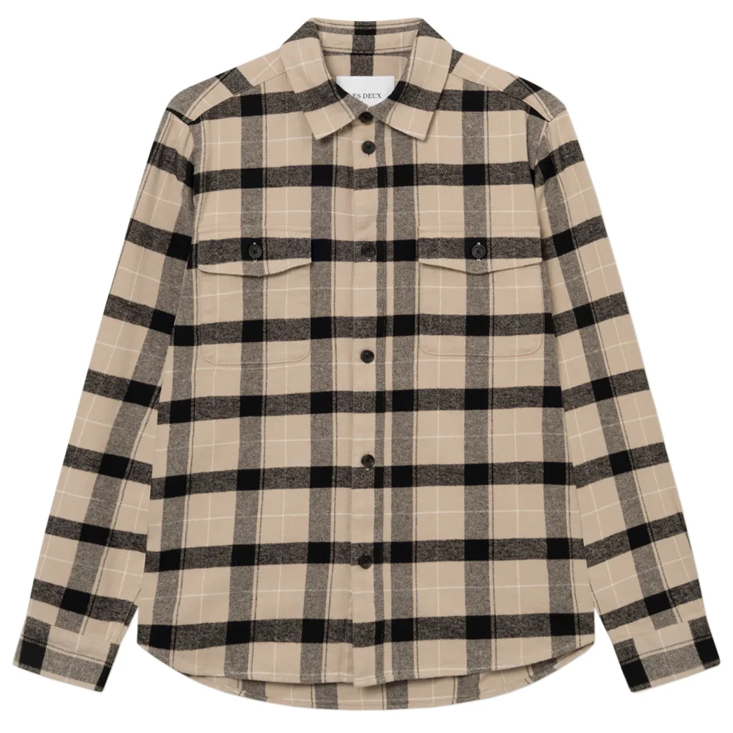LES DEUX LENNON FLANNEL CHECK SHIRT