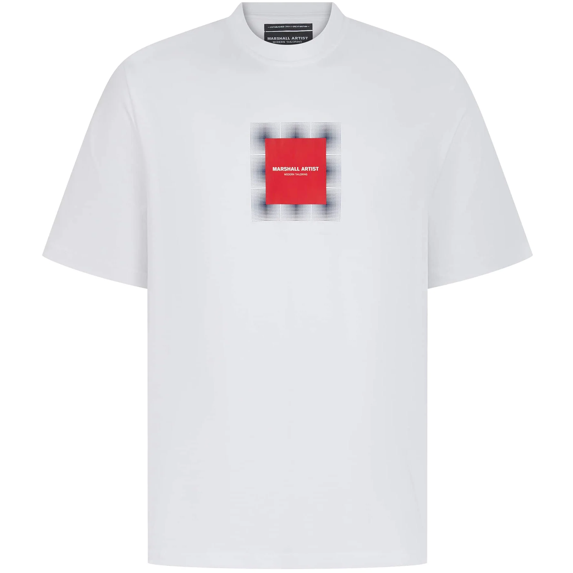 MARSHALL ARTIST SHADOW CHECK T-SHIRT