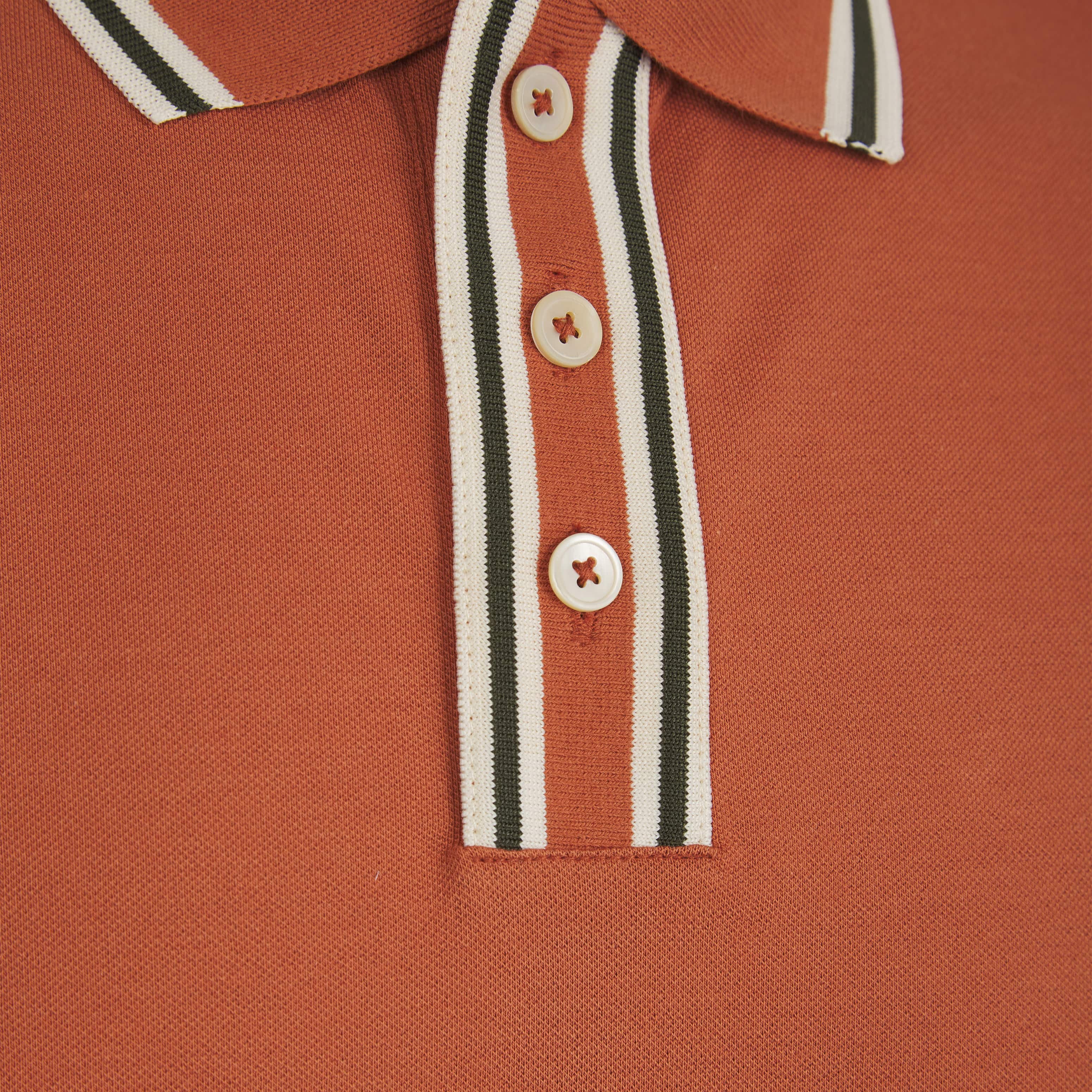 PAUL SMITH CONTRAST STRIPE POLO SHIRT - Image 3