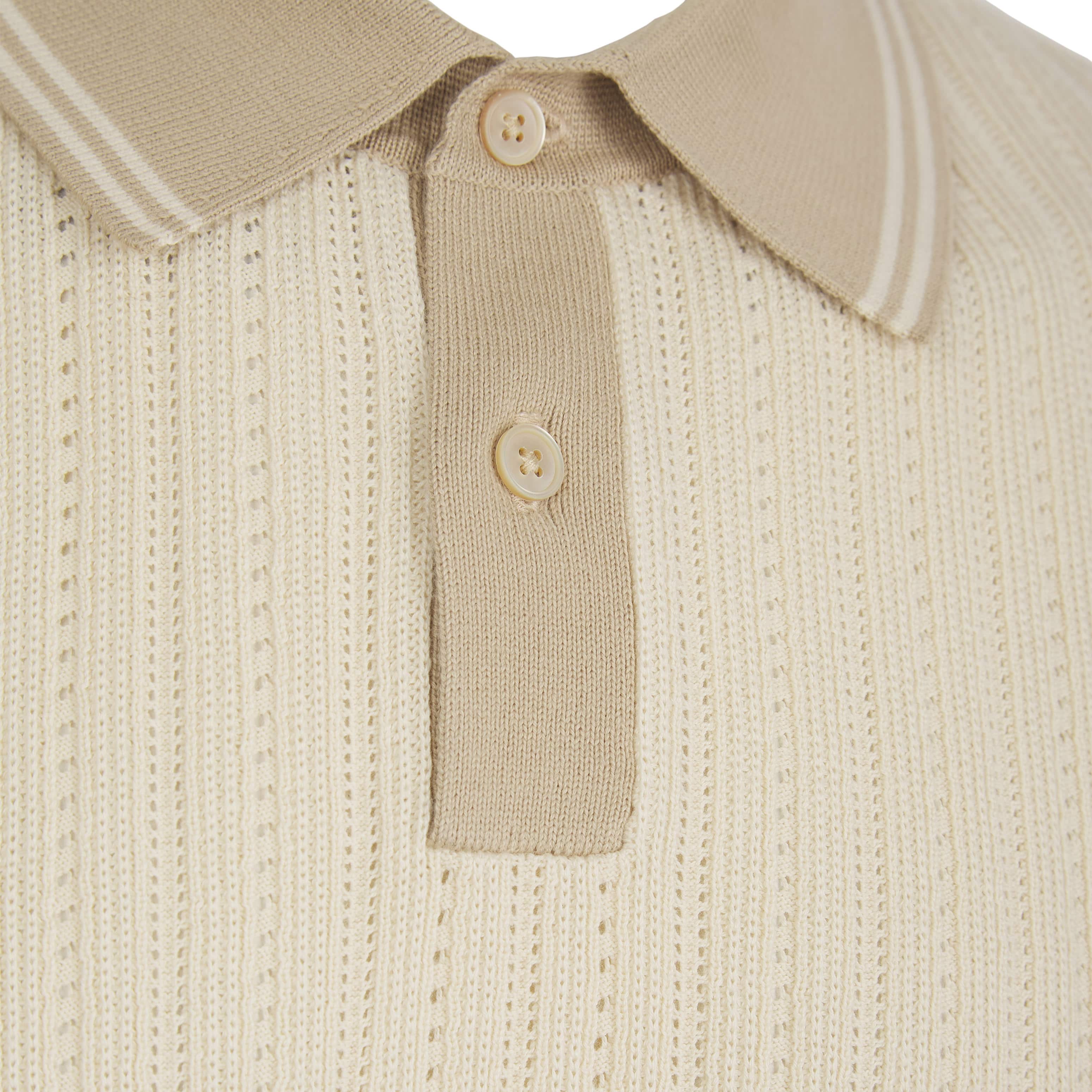 PAUL SMITH RIB KNIT POLO SHIRT - Image 3