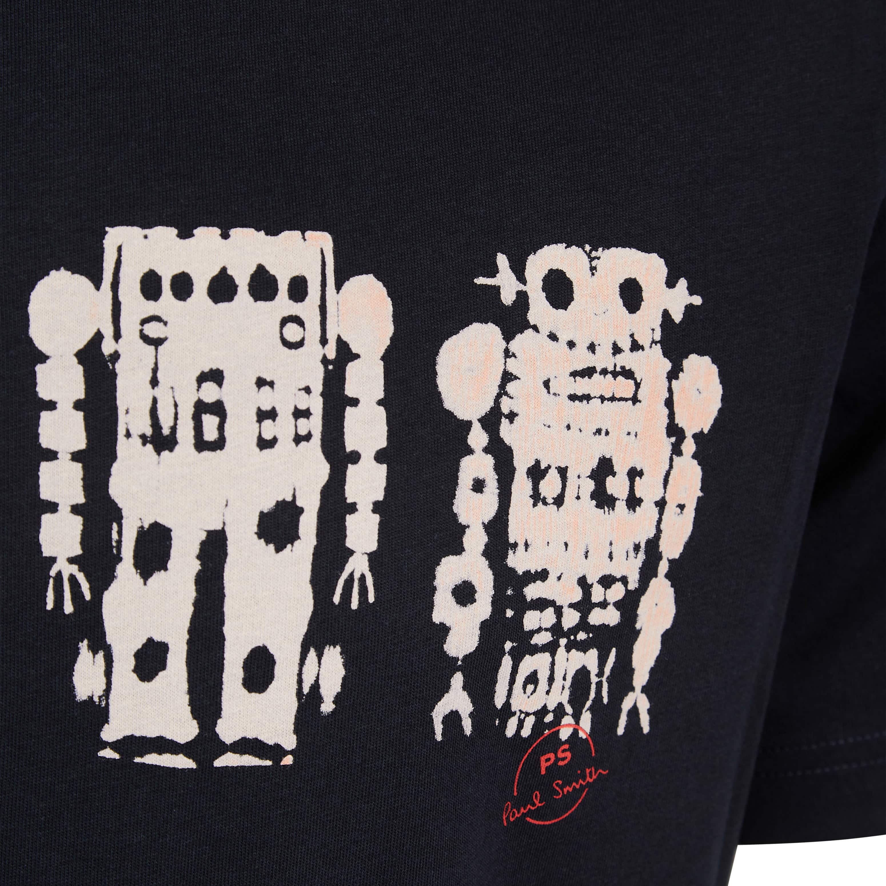 PAUL SMITH ROBOT SCREEN PRINT T-SHIRT - Image 2