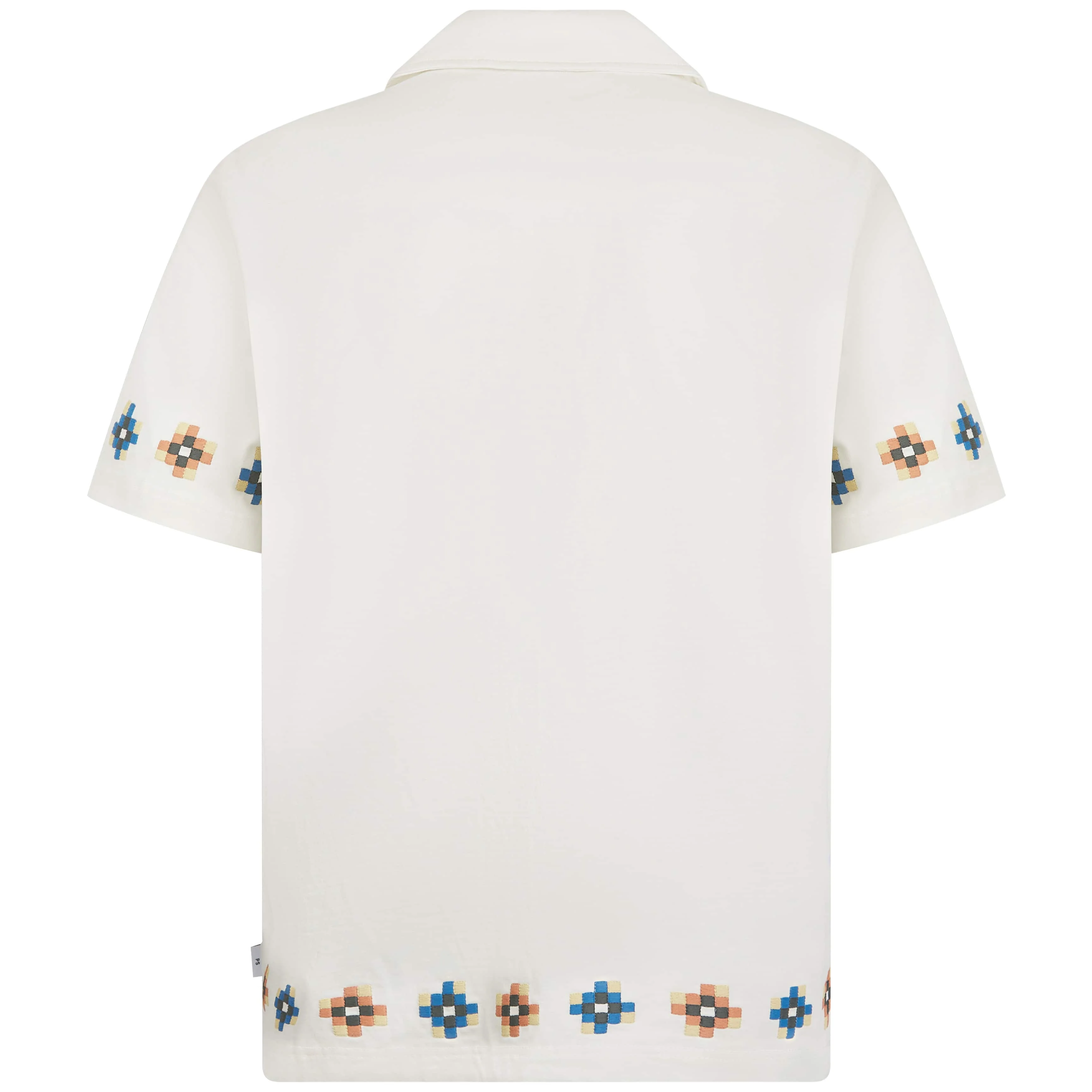 PAUL SMITH TILE EMBROIDERED CASUAL FIT SHIRT - Image 2