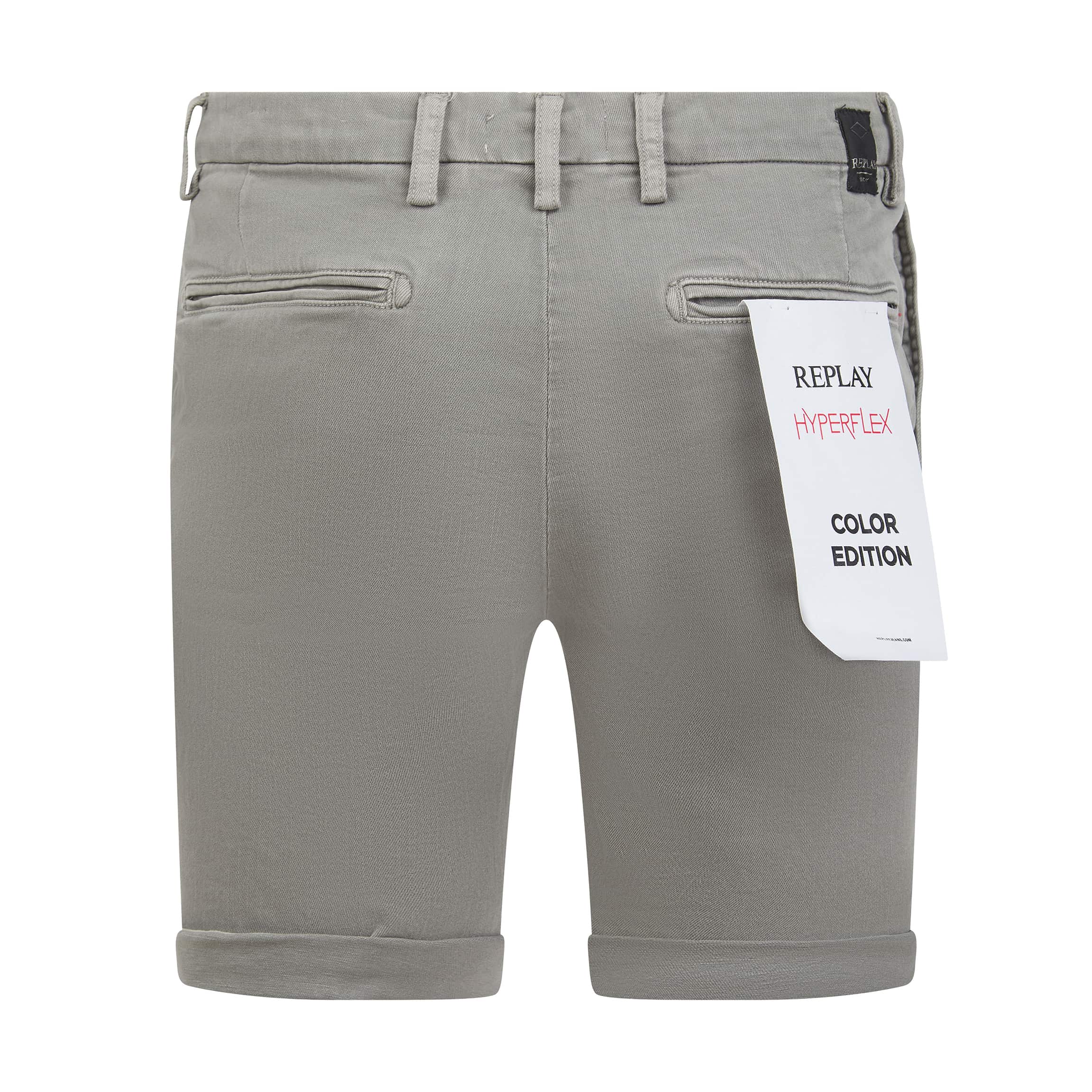 REPLAY BENNI HYPERFLEX CHINO SHORTS - Image 2