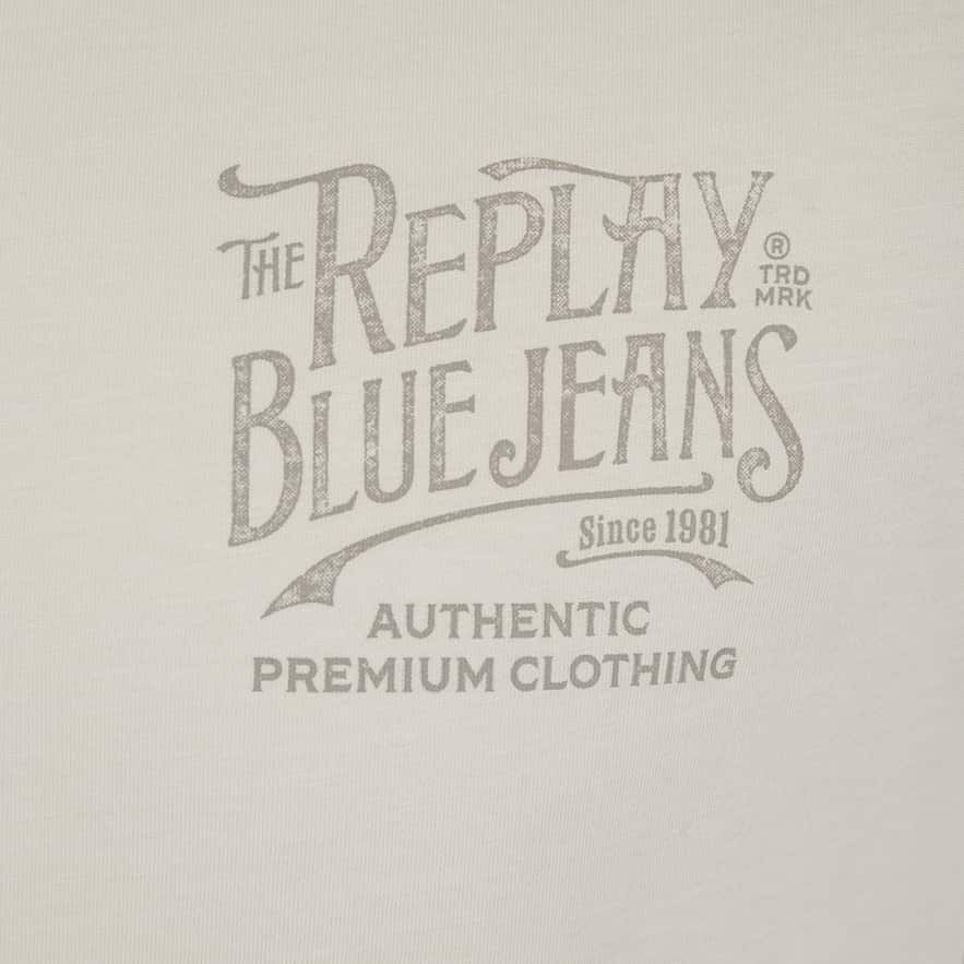 REPLAY DISTRESSED LETTERING T-SHIRT - Image 2