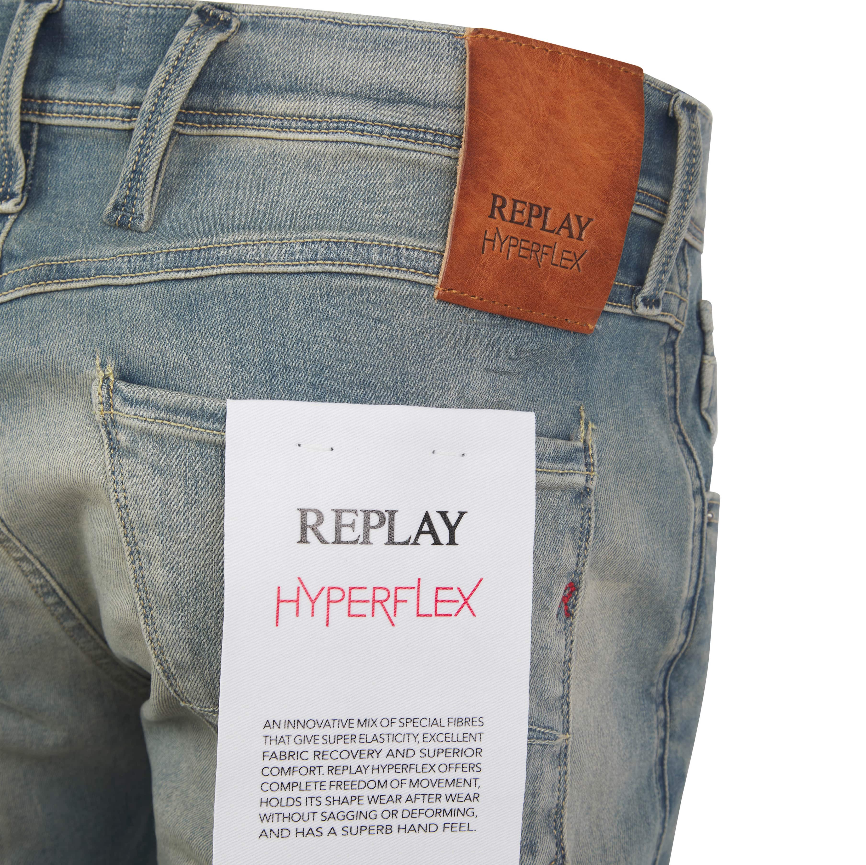REPLAY HYPERFLEX DUST ANBASS SLIM-FIT JEANS - Image 3