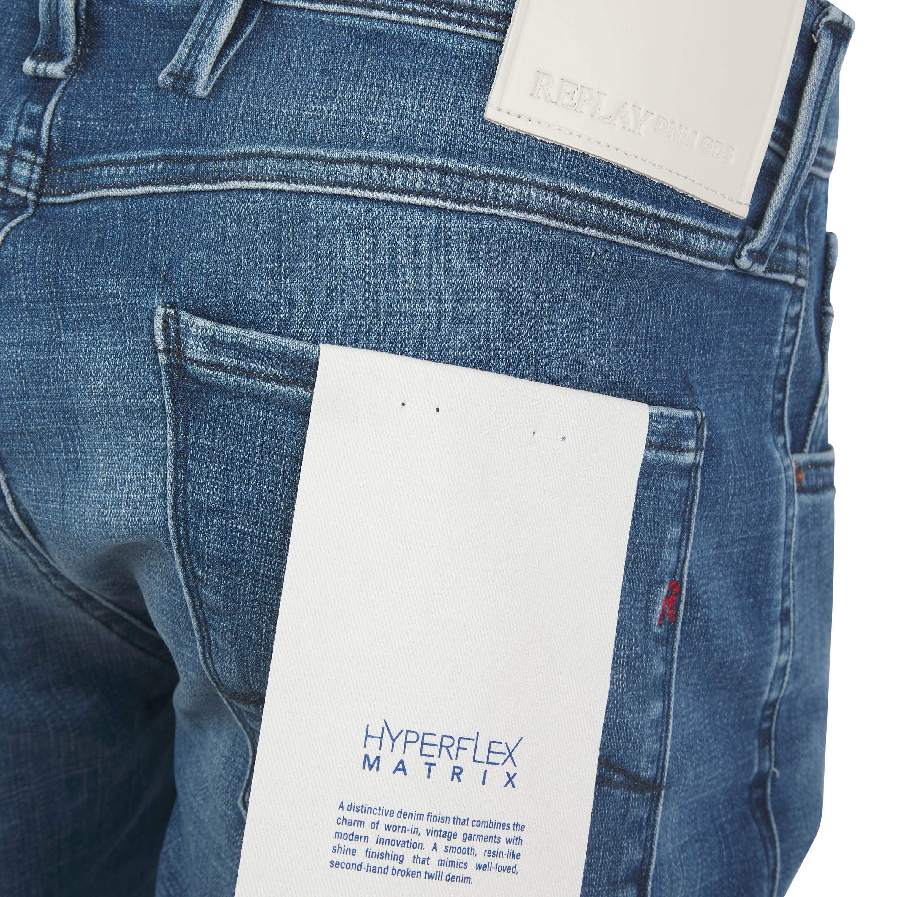 REPLAY HYPERFLEX MATRIX ANBASS SLIM-FIT JEANS - Image 3